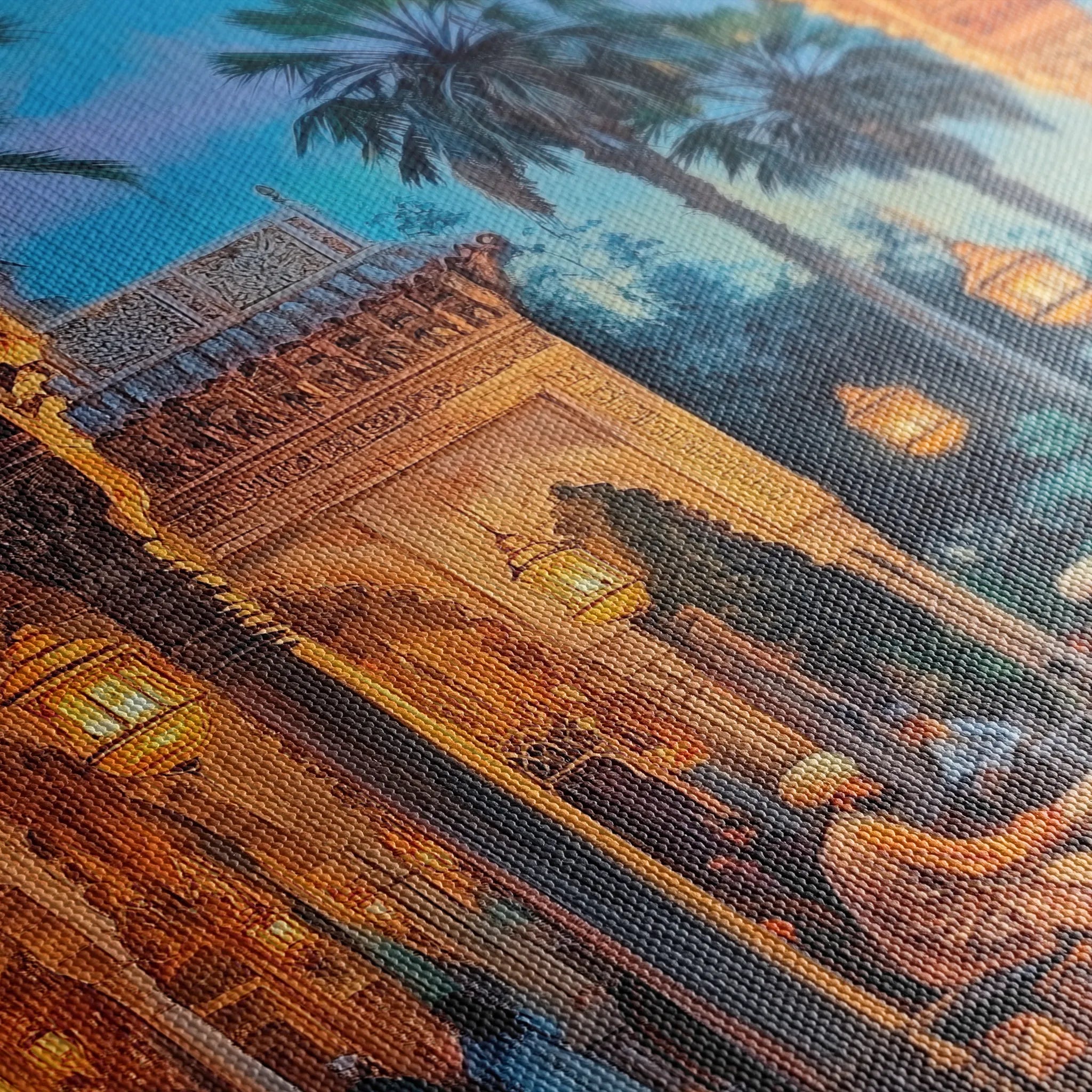 Orientalist 044 Canvas Art 18" x 24" / 45 x 60 cm / Black