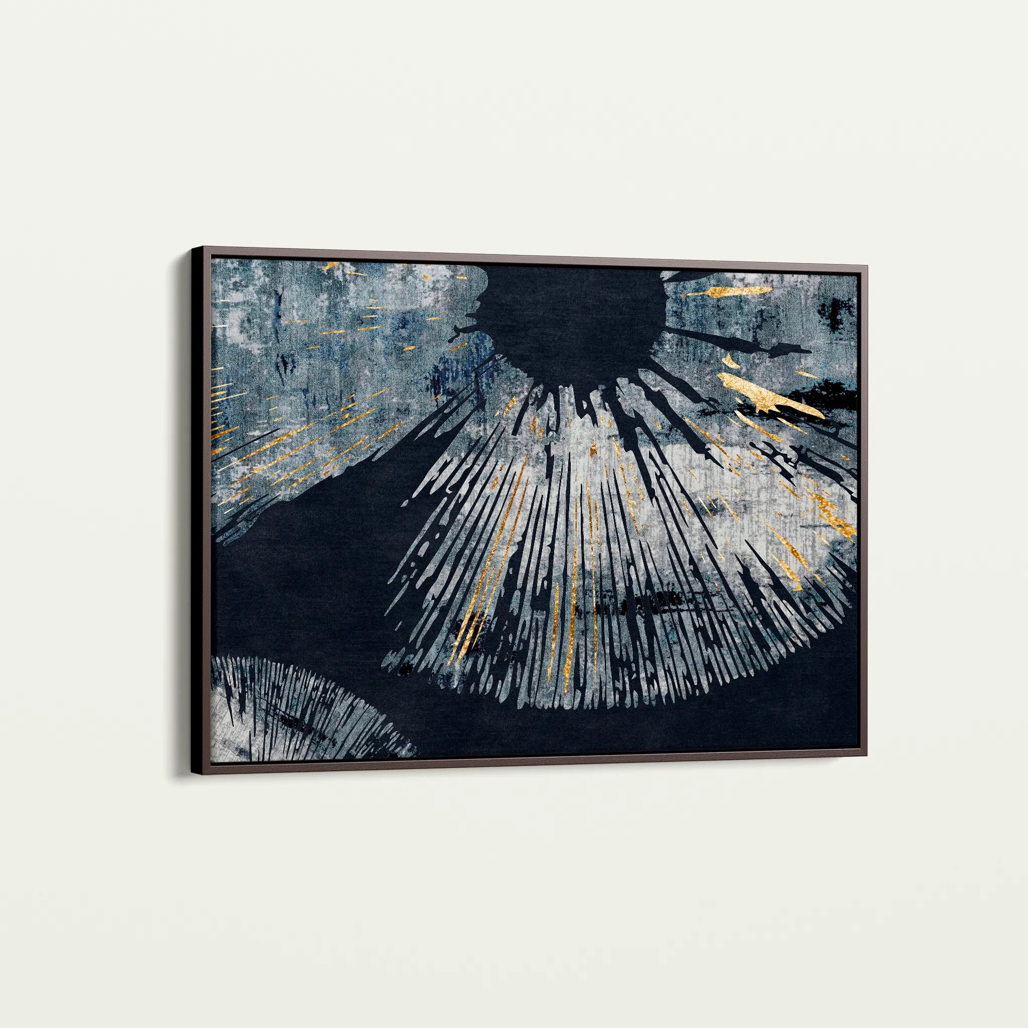 Abstract 045 Canvas Art 18" x 24" / 45 x 60 cm / Black