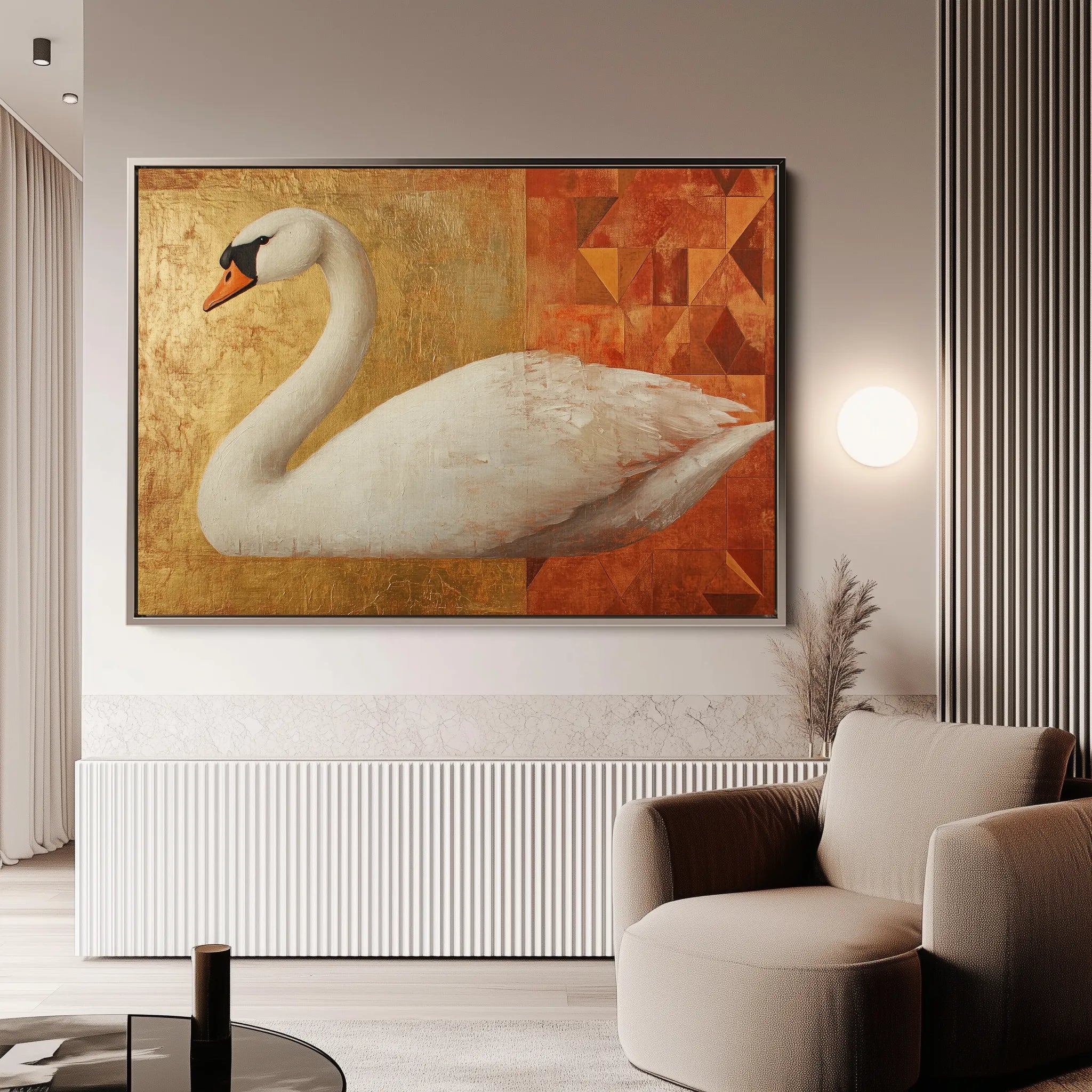Animals 045 Canvas Art 18" x 24" / 45 x 60 cm / Black