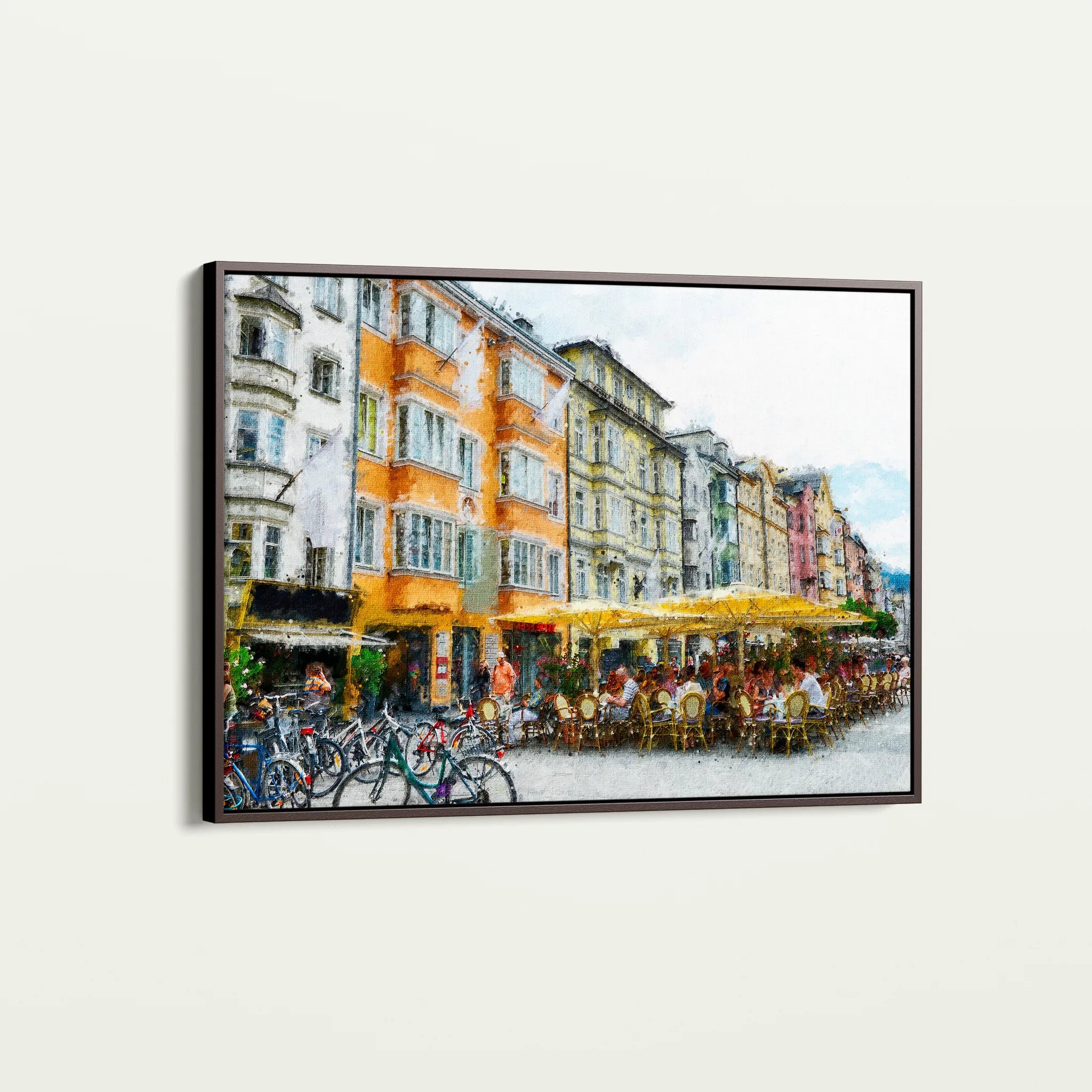Landscape 045 Canvas Art 18" x 24" / 45 x 60 cm / Black