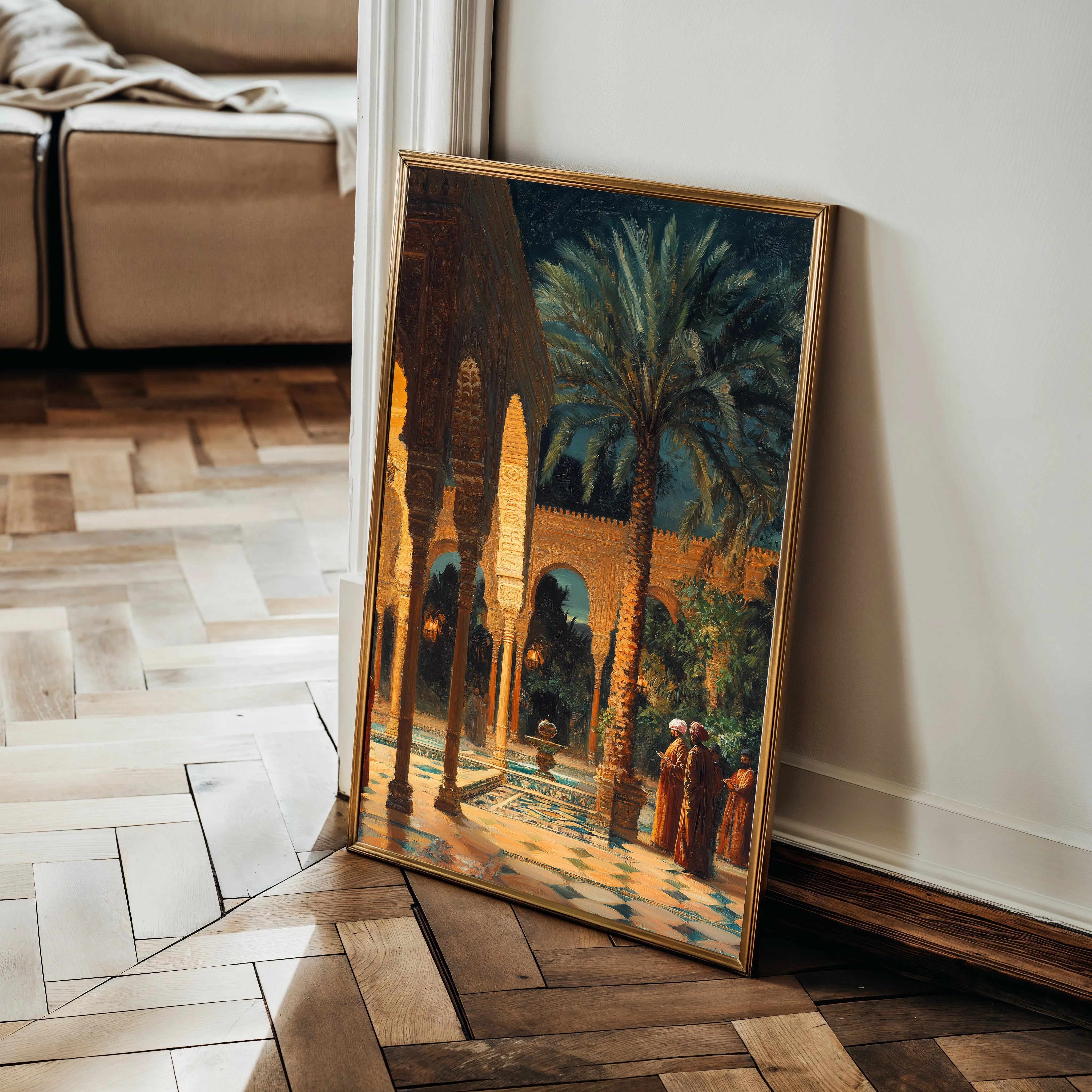 Orientalist 045 Canvas Art 18" x 24" / 45 x 60 cm / Black