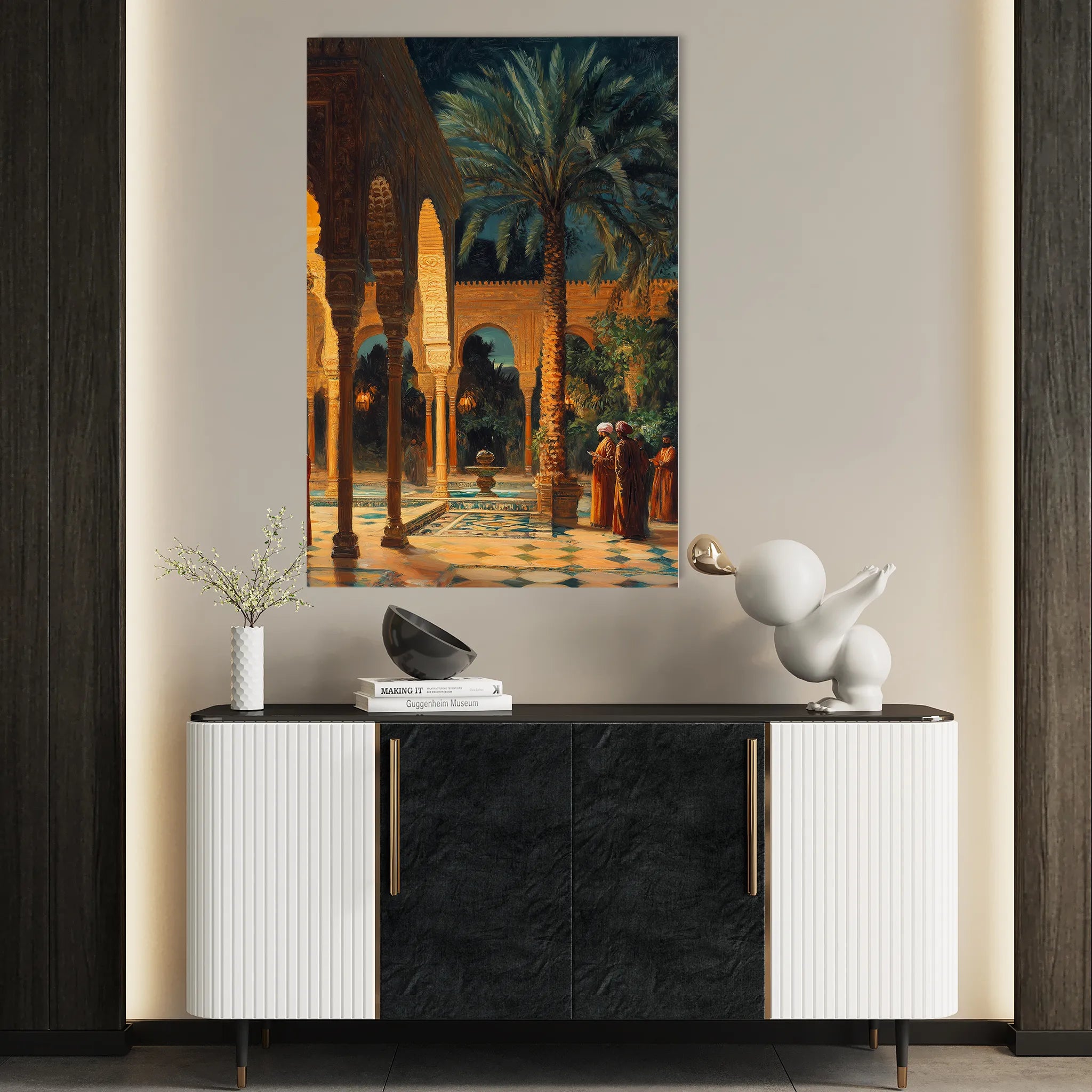 Orientalist 045 Canvas Art 18" x 24" / 45 x 60 cm / Black