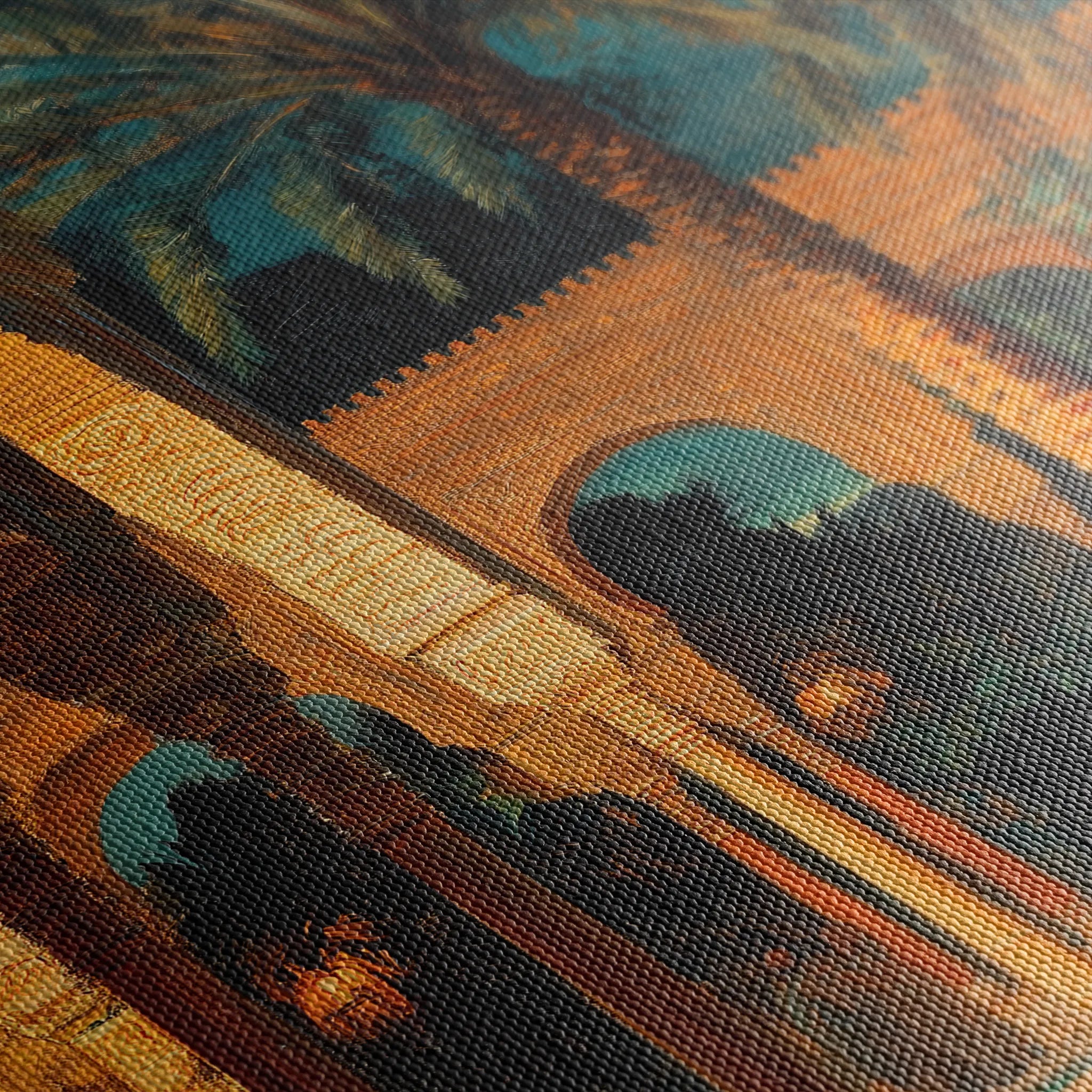 Orientalist 045 Canvas Art 18" x 24" / 45 x 60 cm / Black