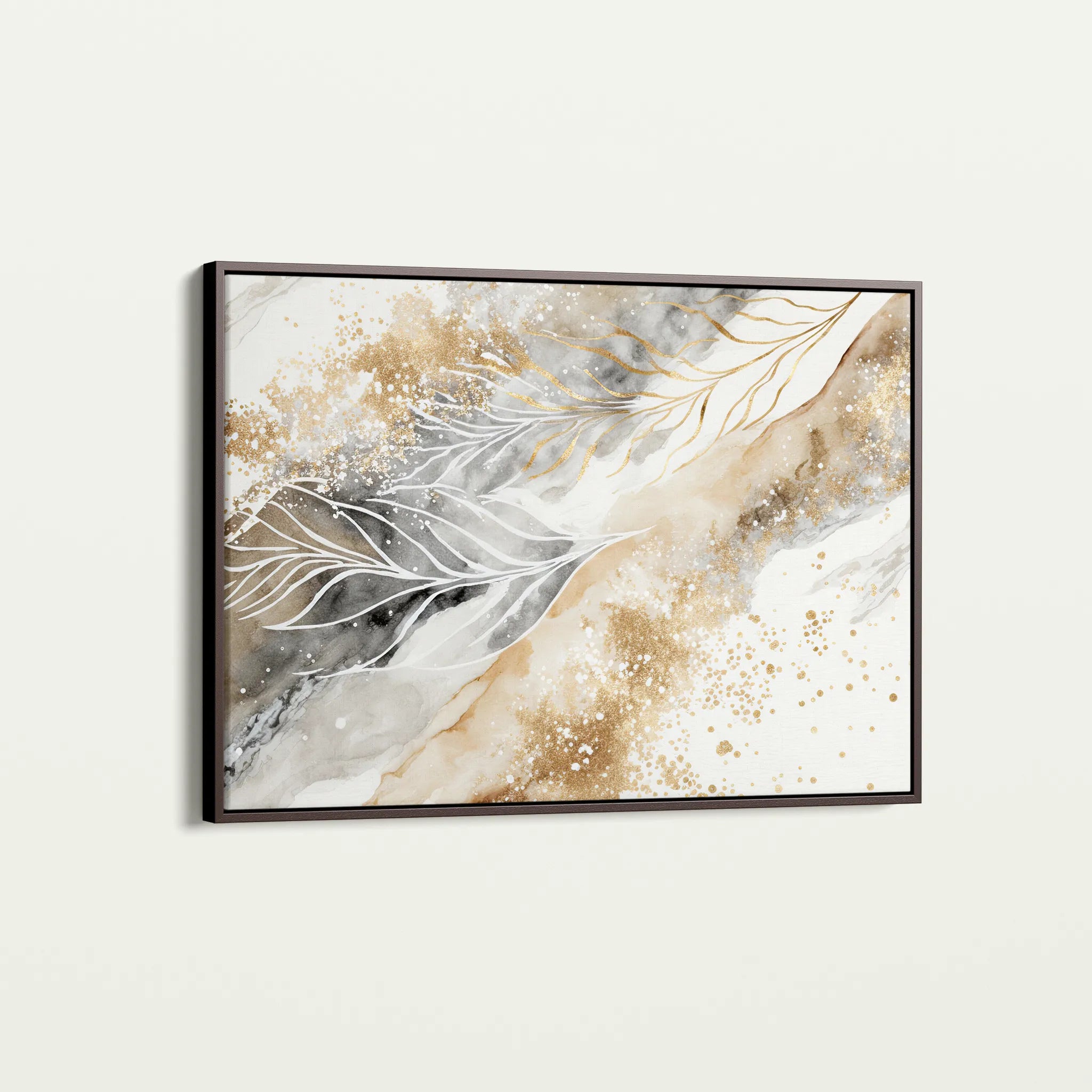 Abstract 046 Canvas Art 18" x 24" / 45 x 60 cm / Black