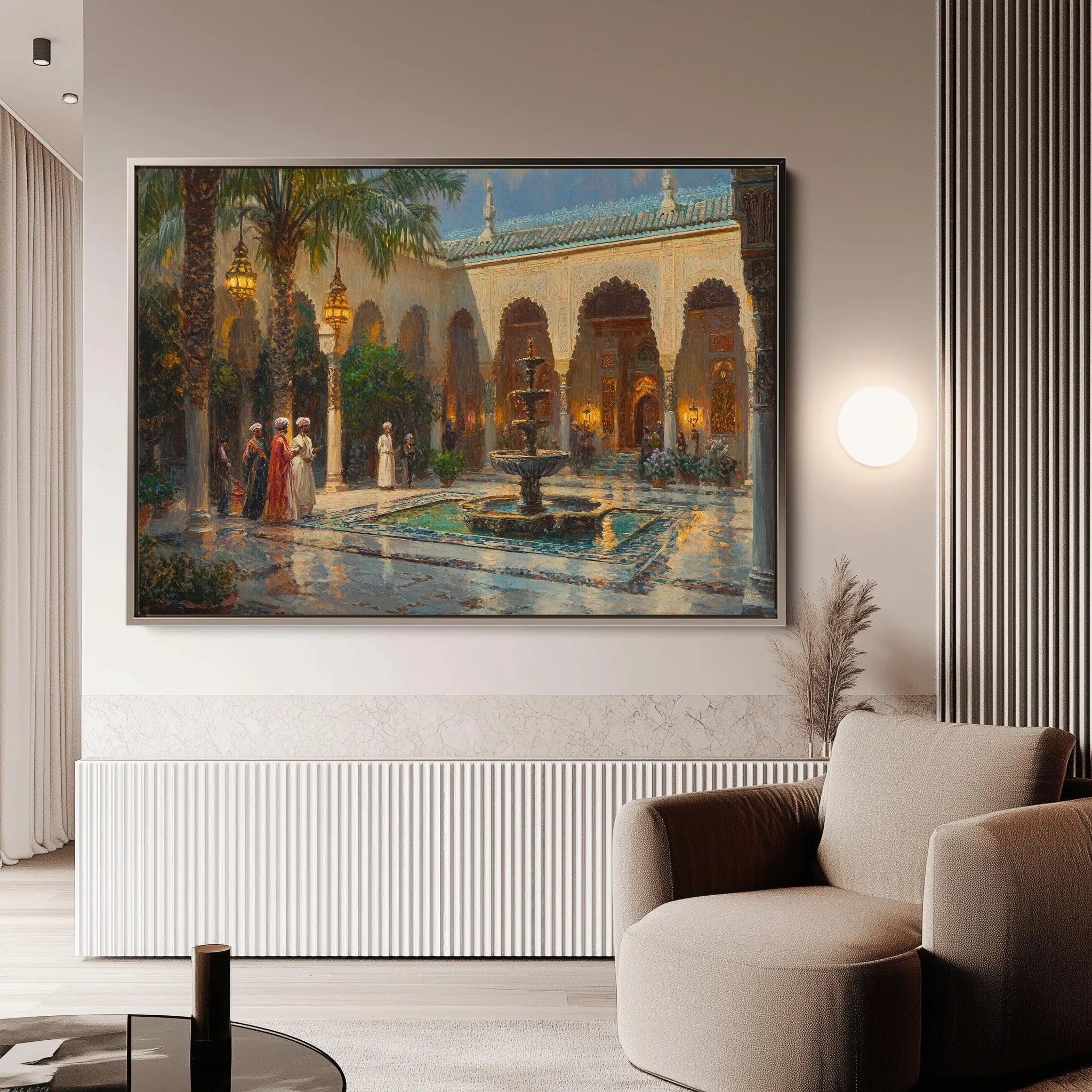 Orientalist 046 Canvas Art 18" x 24" / 45 x 60 cm / Black