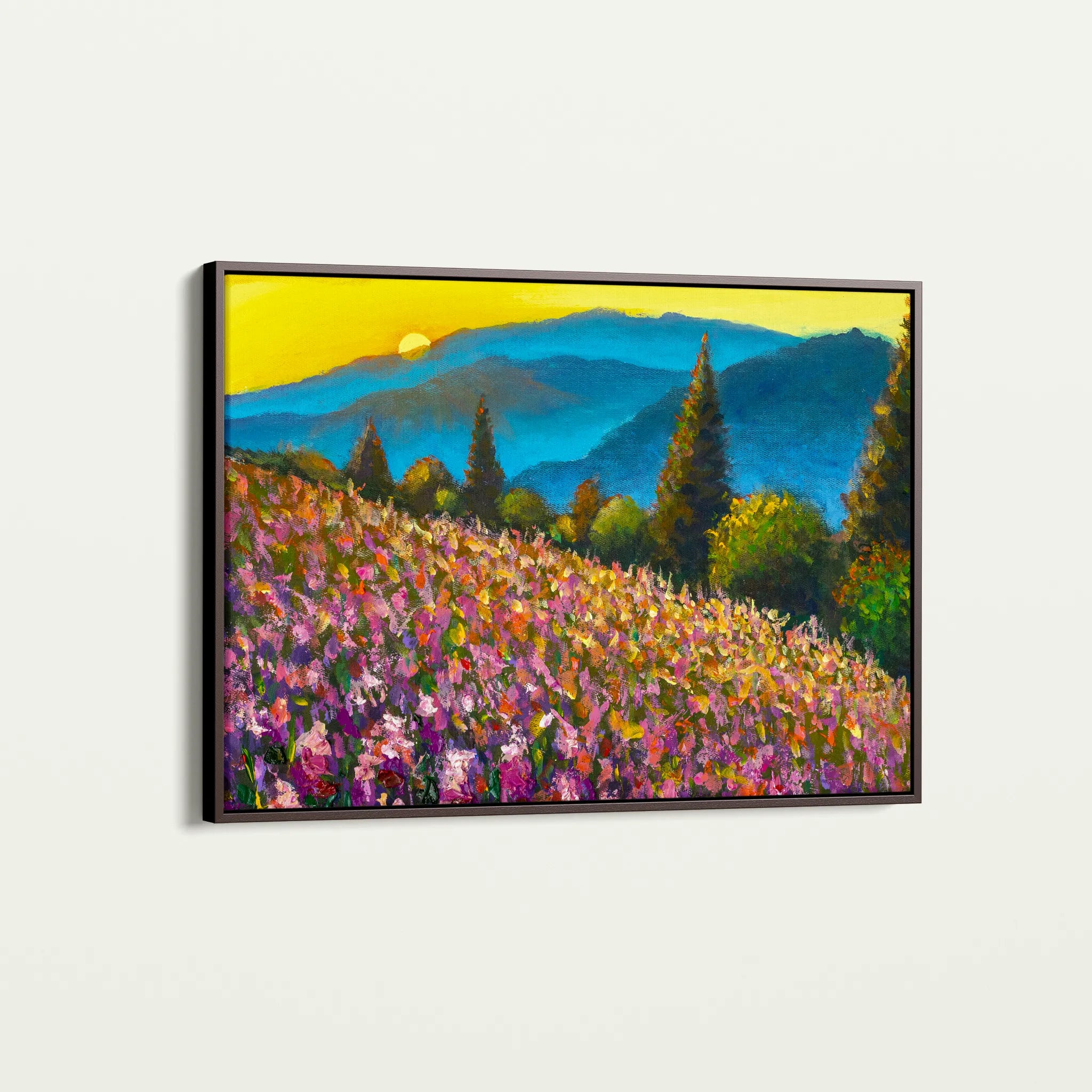 Landscape 047 Canvas Art 18" x 24" / 45 x 60 cm / Black