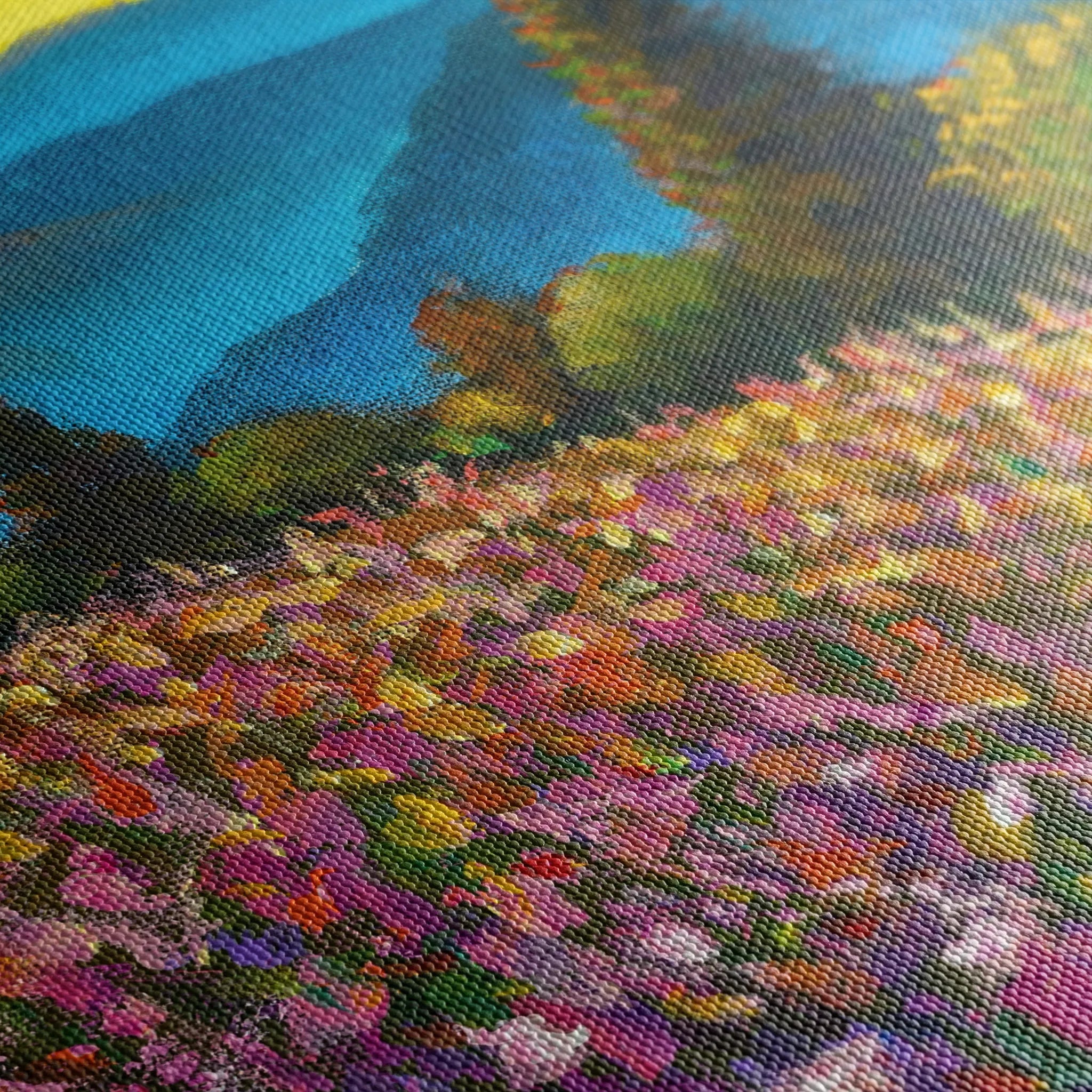 Landscape 047 Canvas Art 18" x 24" / 45 x 60 cm / Black