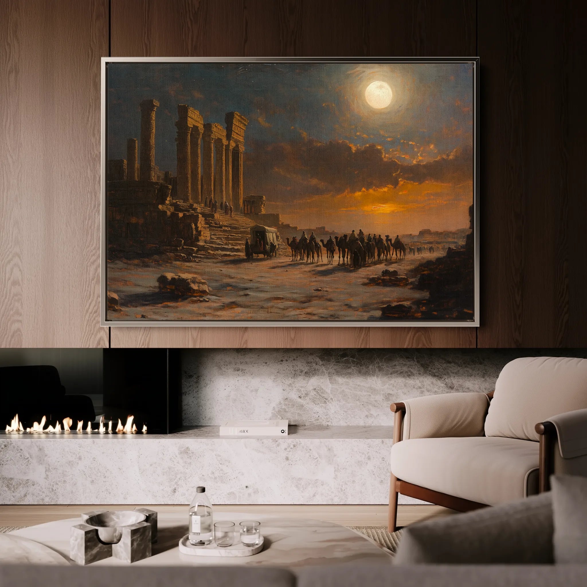 Orientalist 047 Canvas Art 18" x 24" / 45 x 60 cm / Black