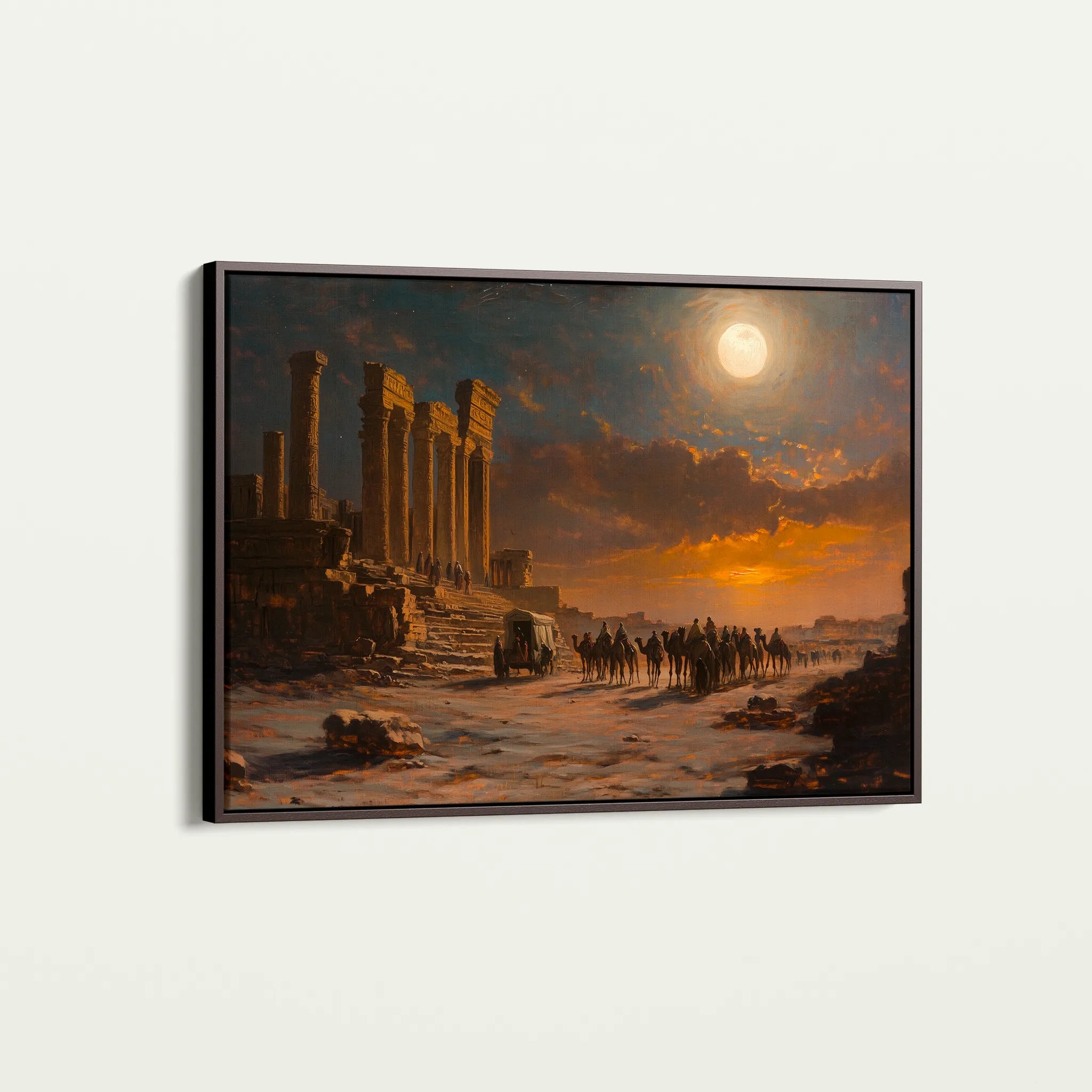 Orientalist 047 Canvas Art 18" x 24" / 45 x 60 cm / Black
