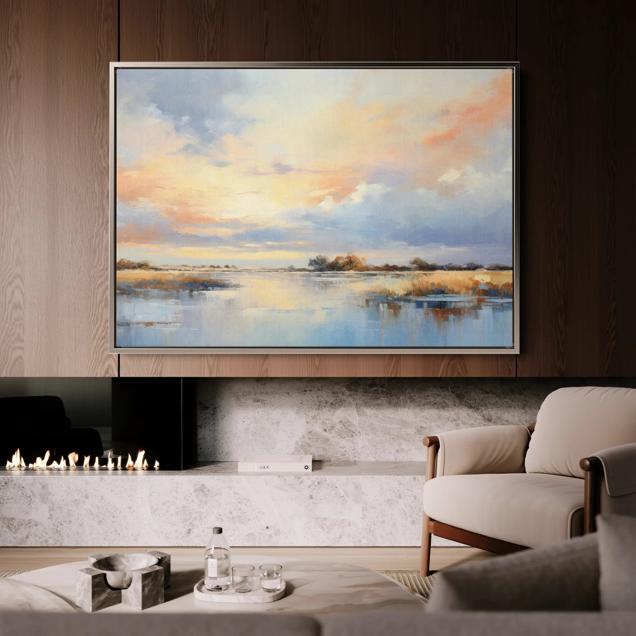 Abstract 048 Canvas Art 18" x 24" / 45 x 60 cm / Black