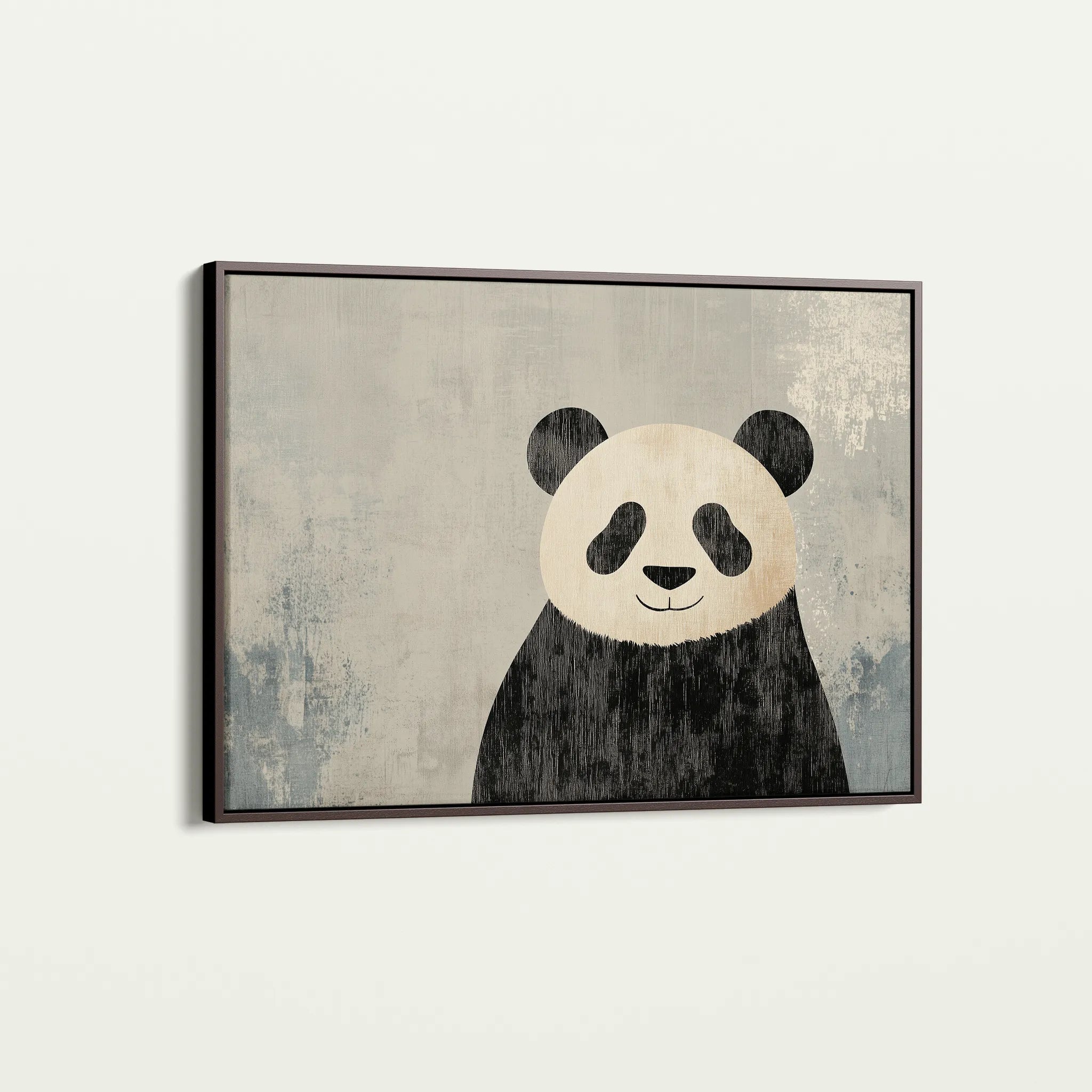 Animals 048 Canvas Art 18" x 24" / 45 x 60 cm / Black