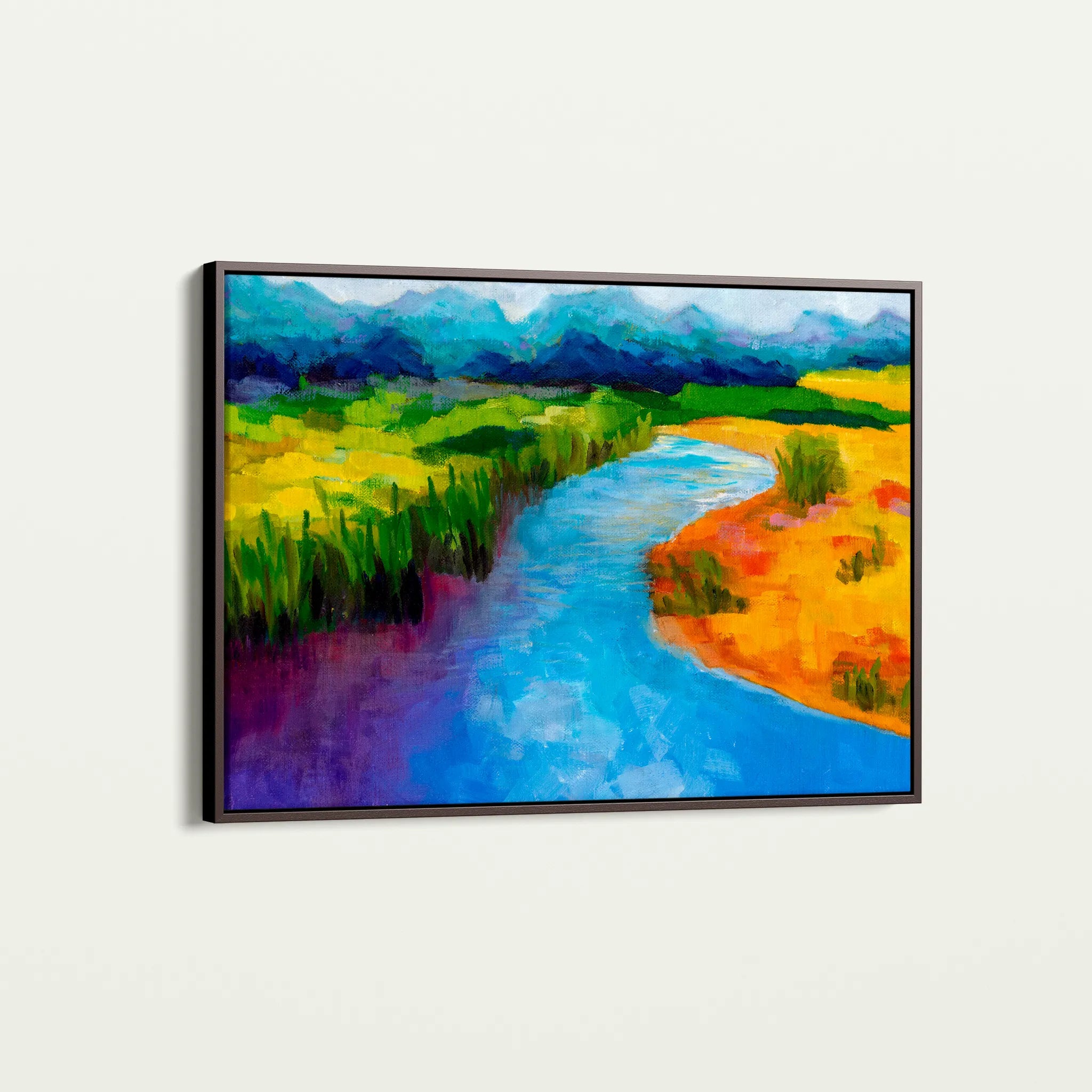Landscape 048 Canvas Art 18" x 24" / 45 x 60 cm / Black