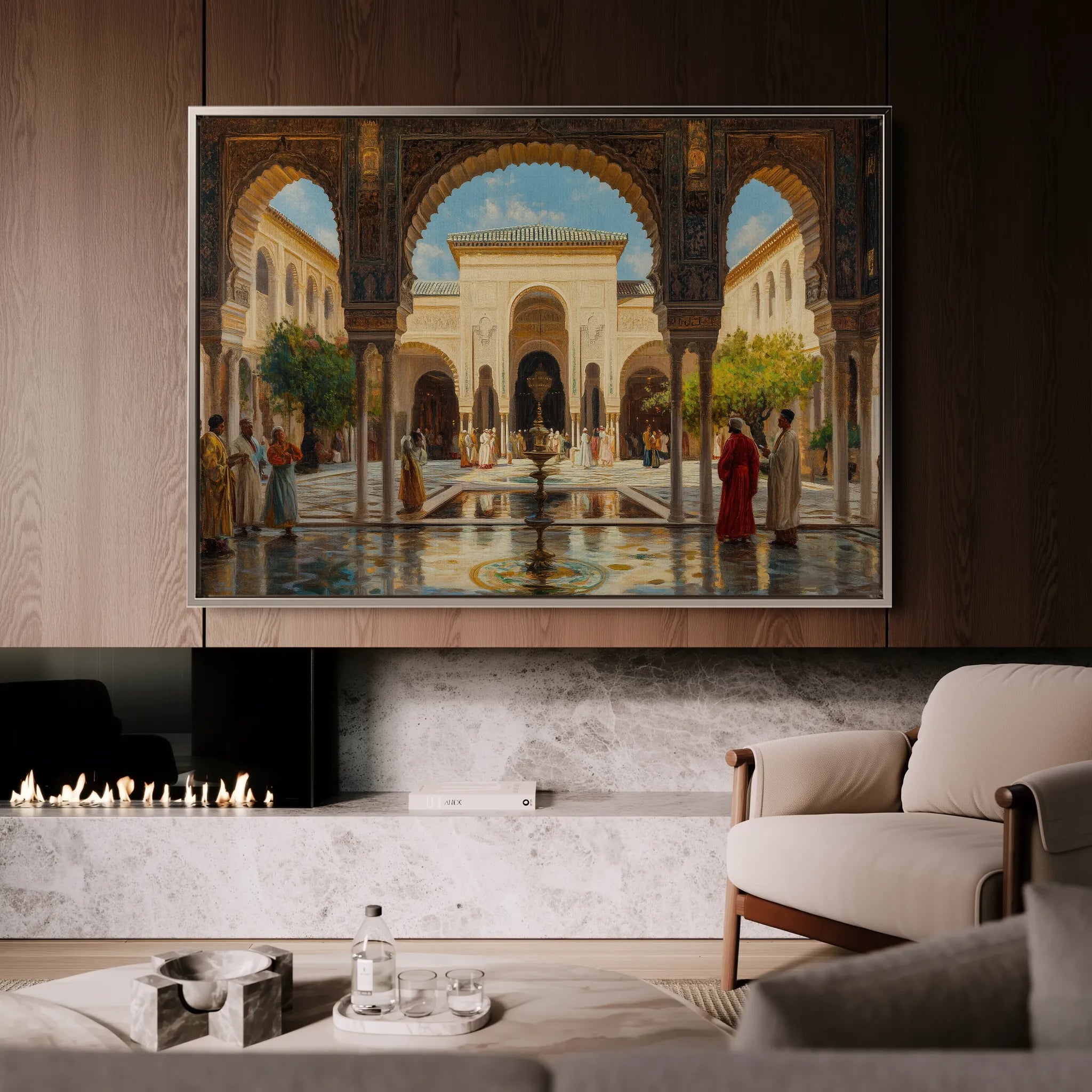 Orientalist 048 Canvas Art 18" x 24" / 45 x 60 cm / Black