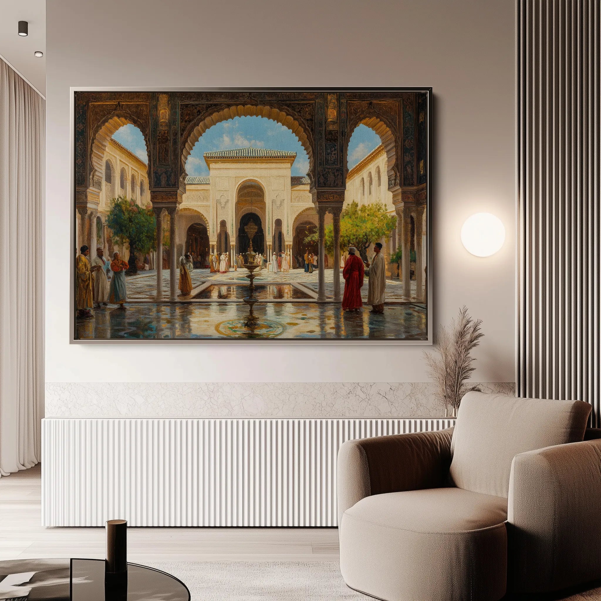 Orientalist 048 Canvas Art 18" x 24" / 45 x 60 cm / Black