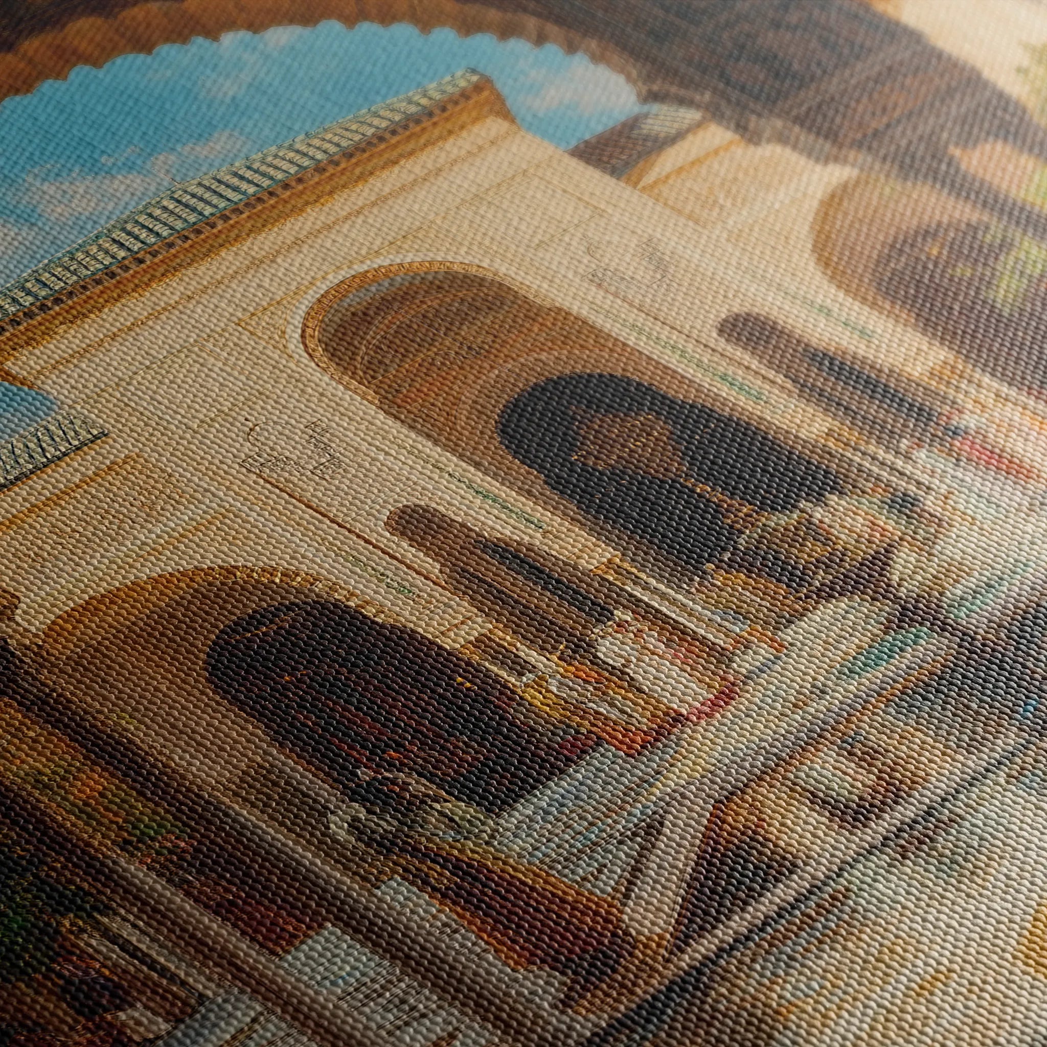 Orientalist 048 Canvas Art 18" x 24" / 45 x 60 cm / Black