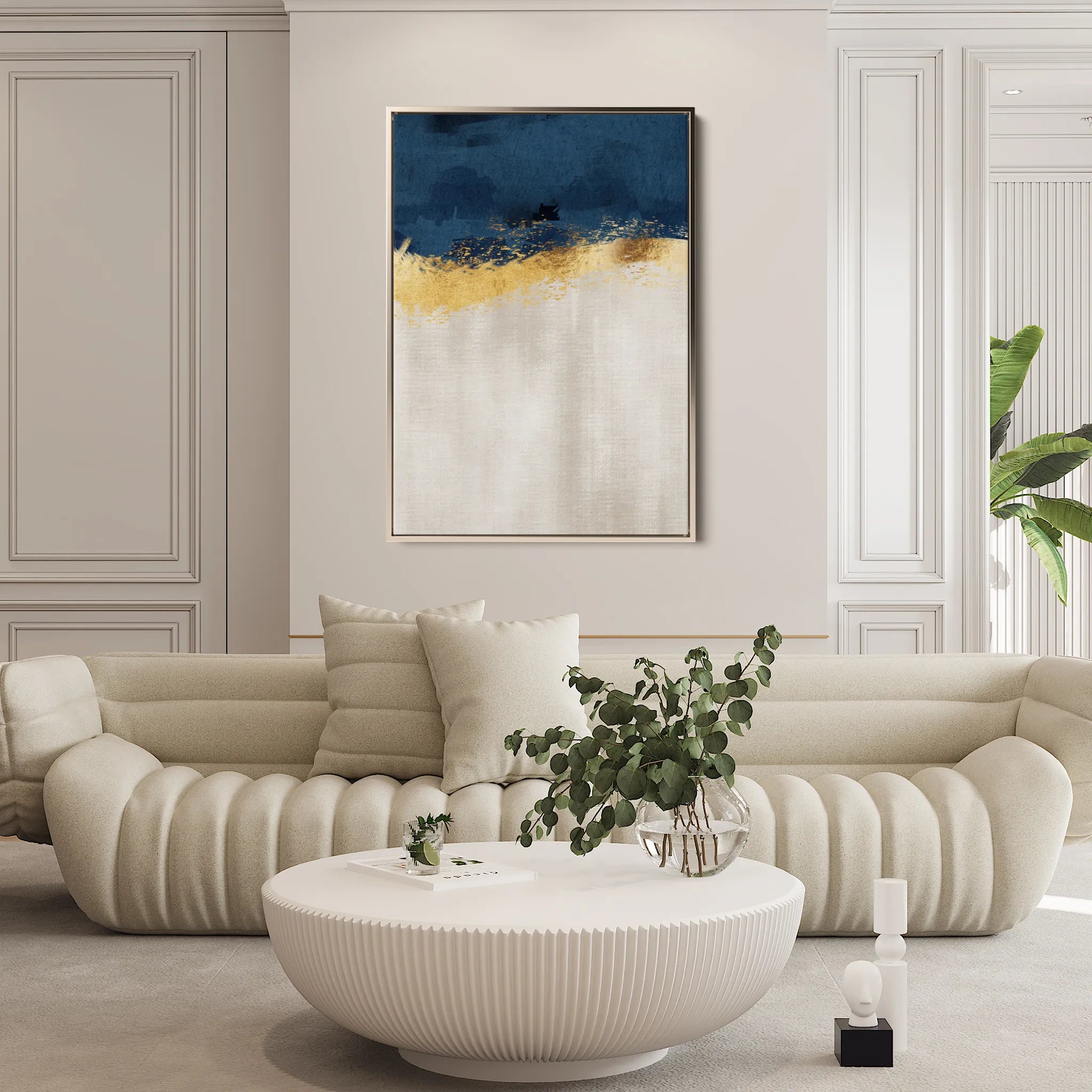 Abstract 049 Canvas Art 18" x 24" / 45 x 60 cm / Black