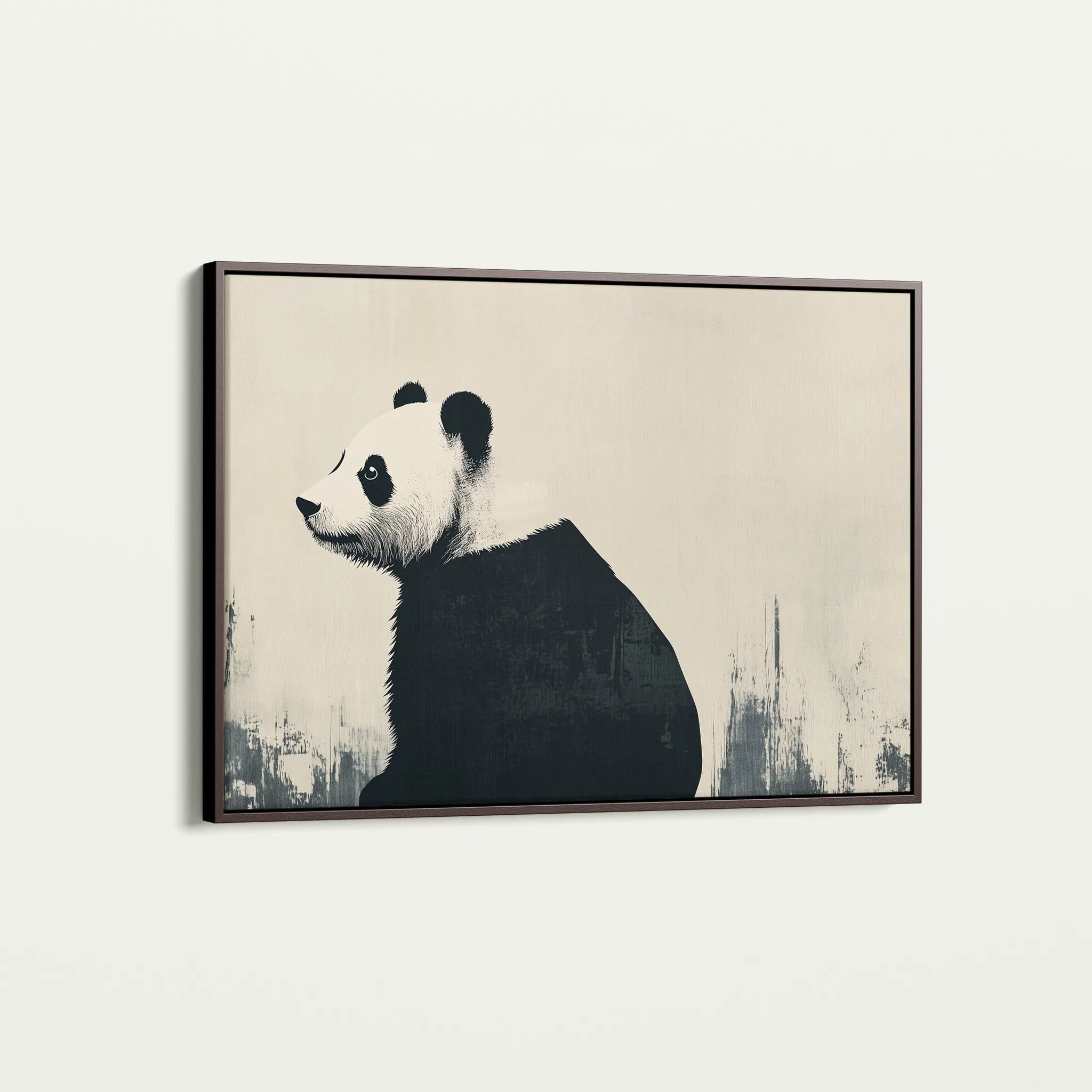 Animals 049 Canvas Art 18" x 24" / 45 x 60 cm / Black
