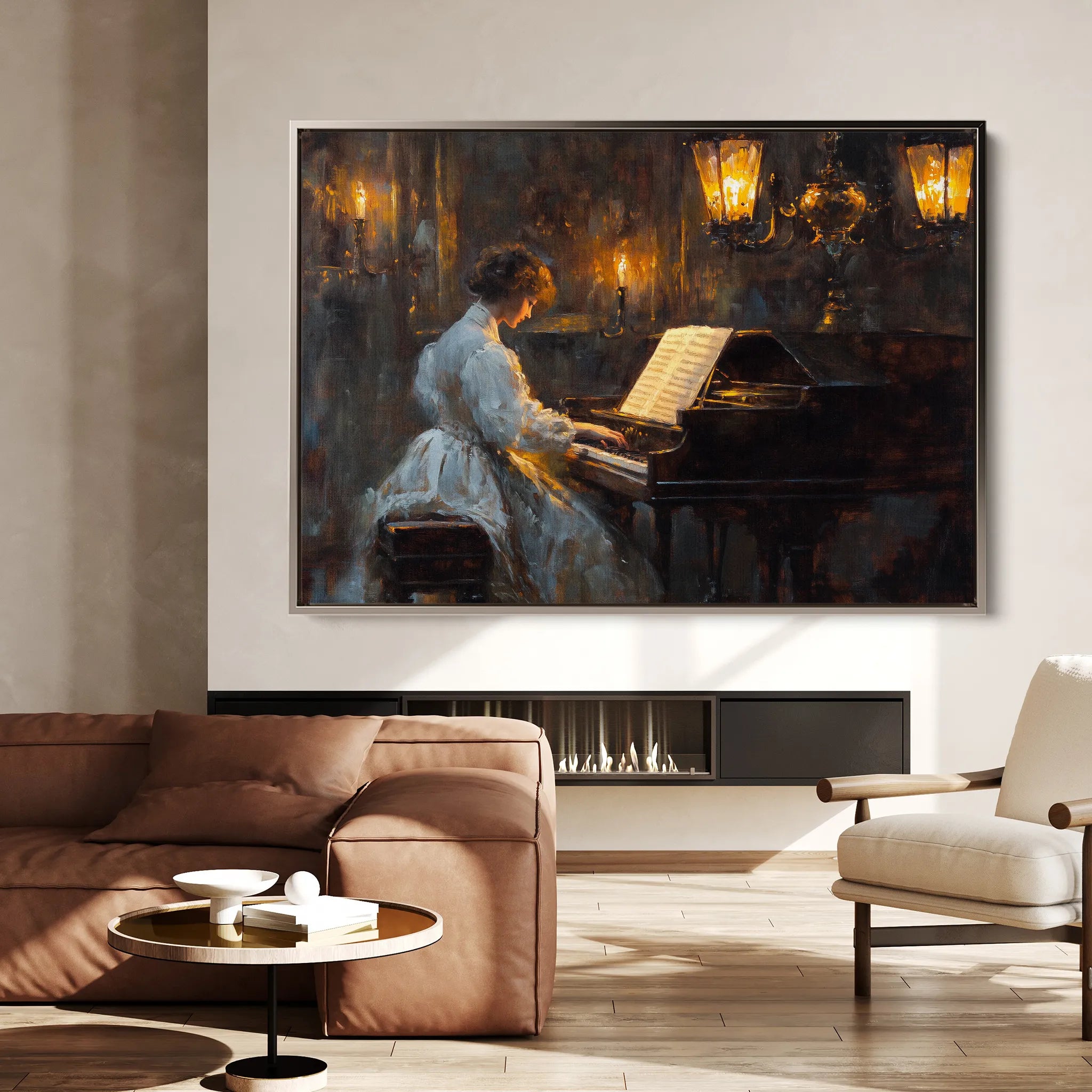 Classic 049 Canvas Art 18" x 24" / 45 x 60 cm / Black
