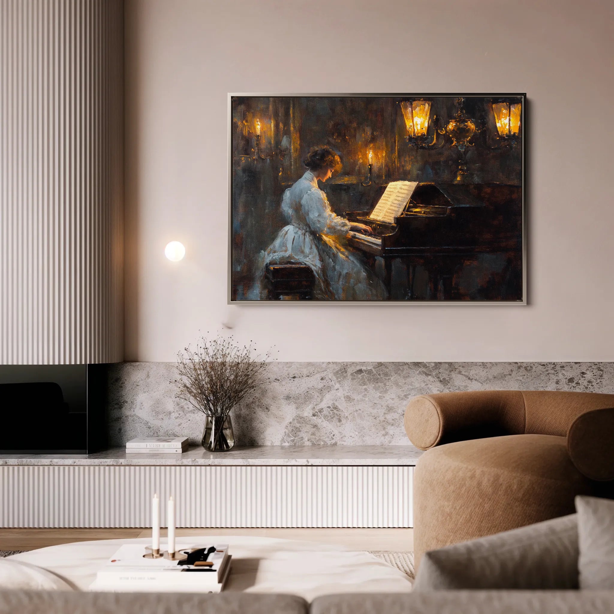 Classic 049 Canvas Art 18" x 24" / 45 x 60 cm / Black