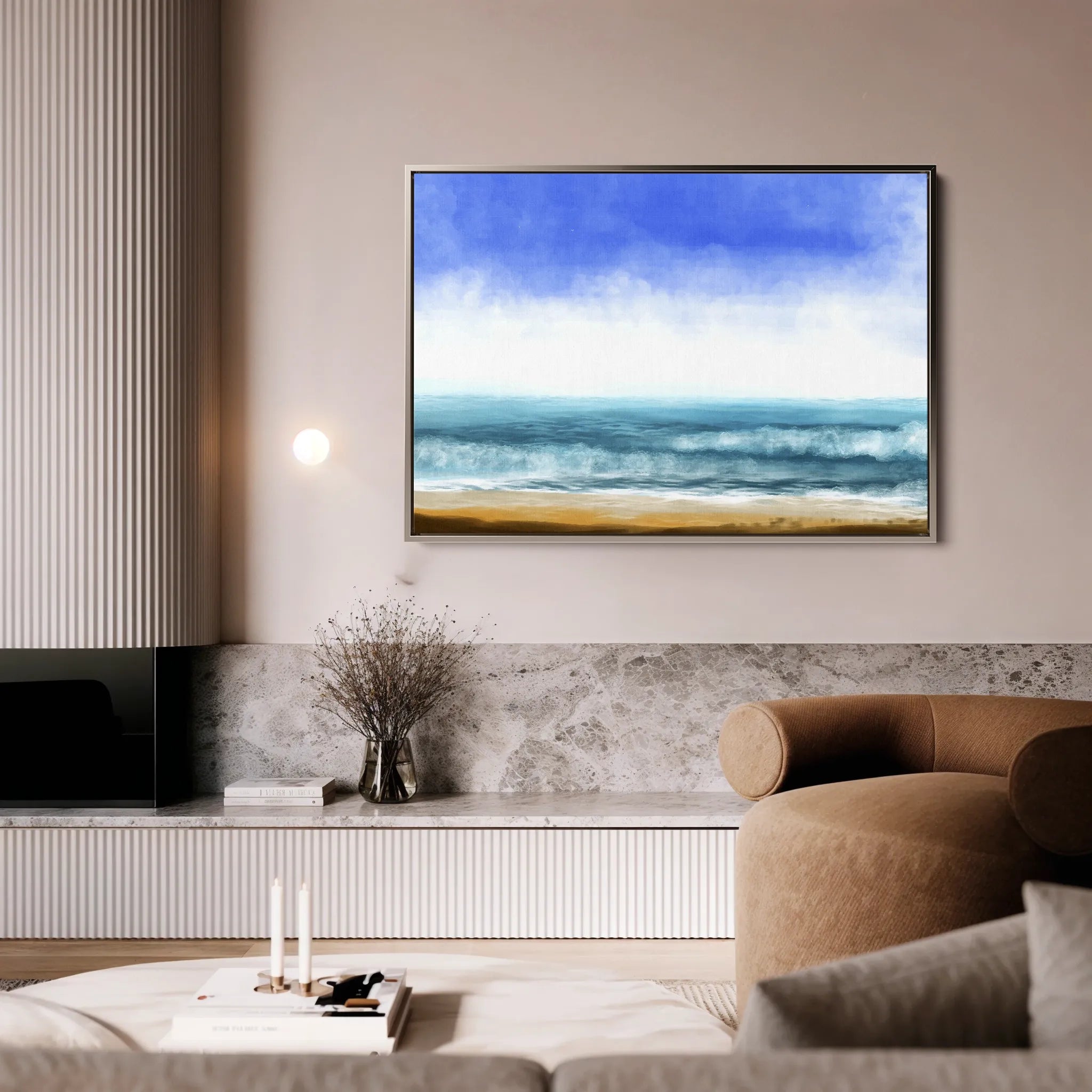 Landscape 049 Canvas Art 18" x 24" / 45 x 60 cm / Black