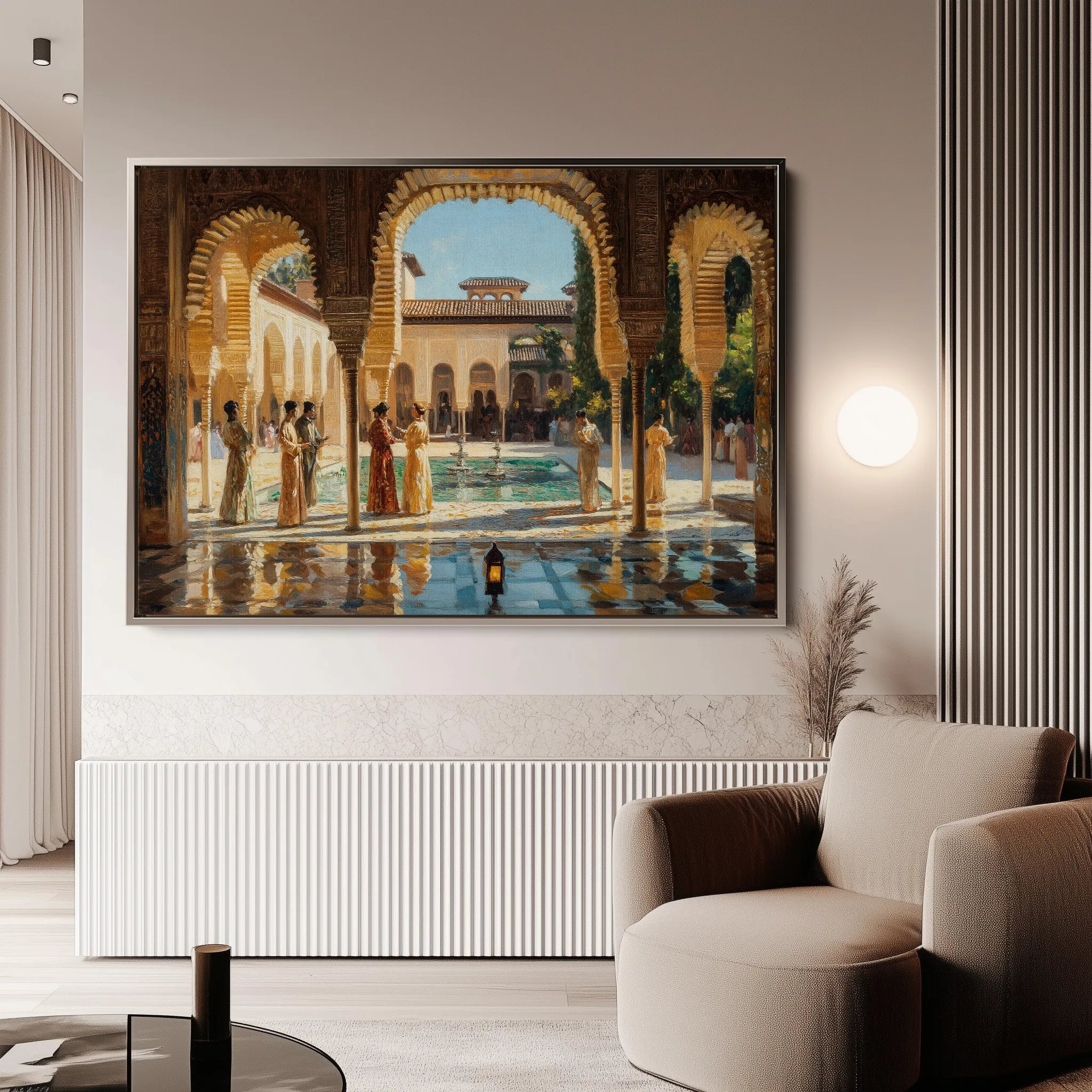 Orientalist 049 Canvas Art 18" x 24" / 45 x 60 cm / Black
