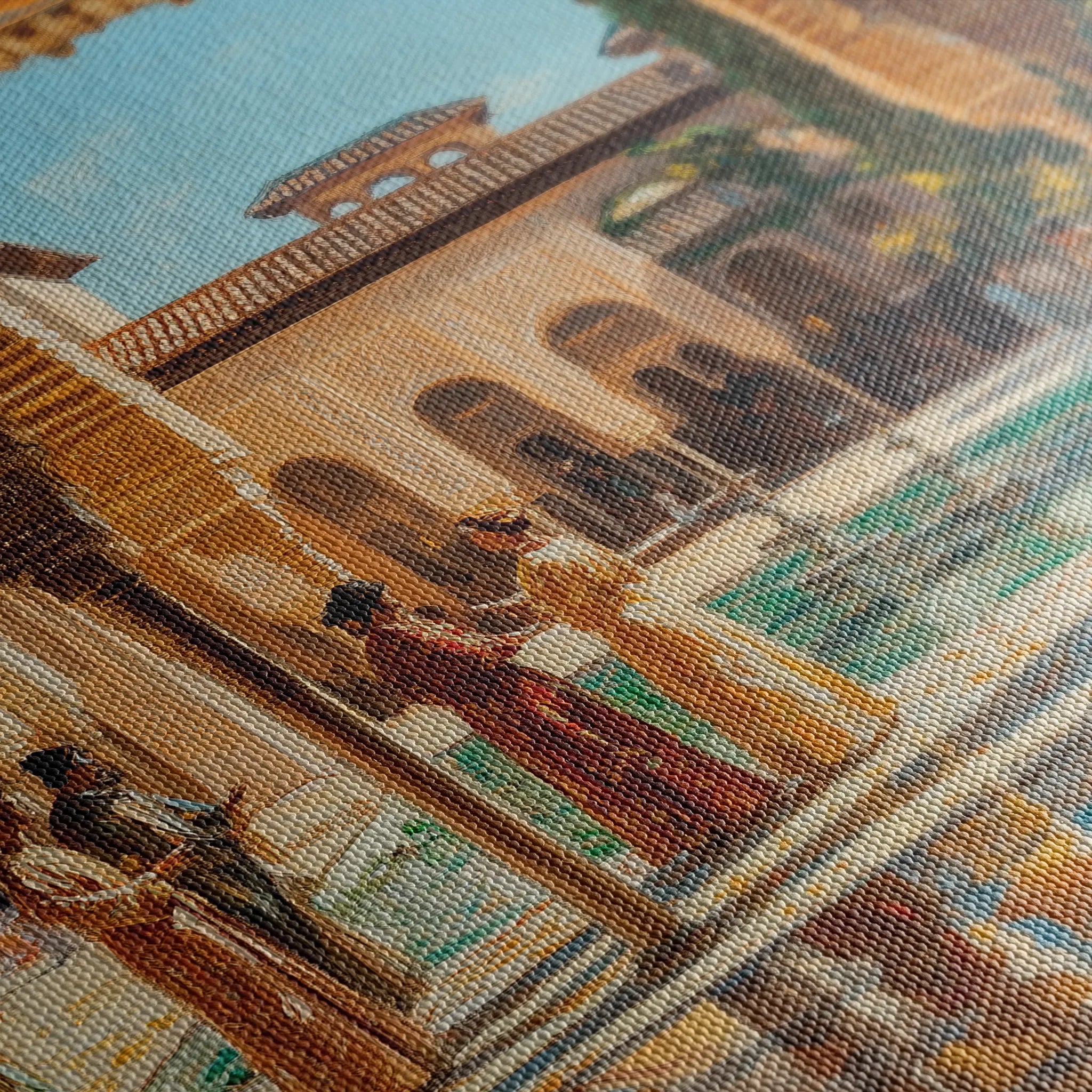 Orientalist 049 Canvas Art 18" x 24" / 45 x 60 cm / Black