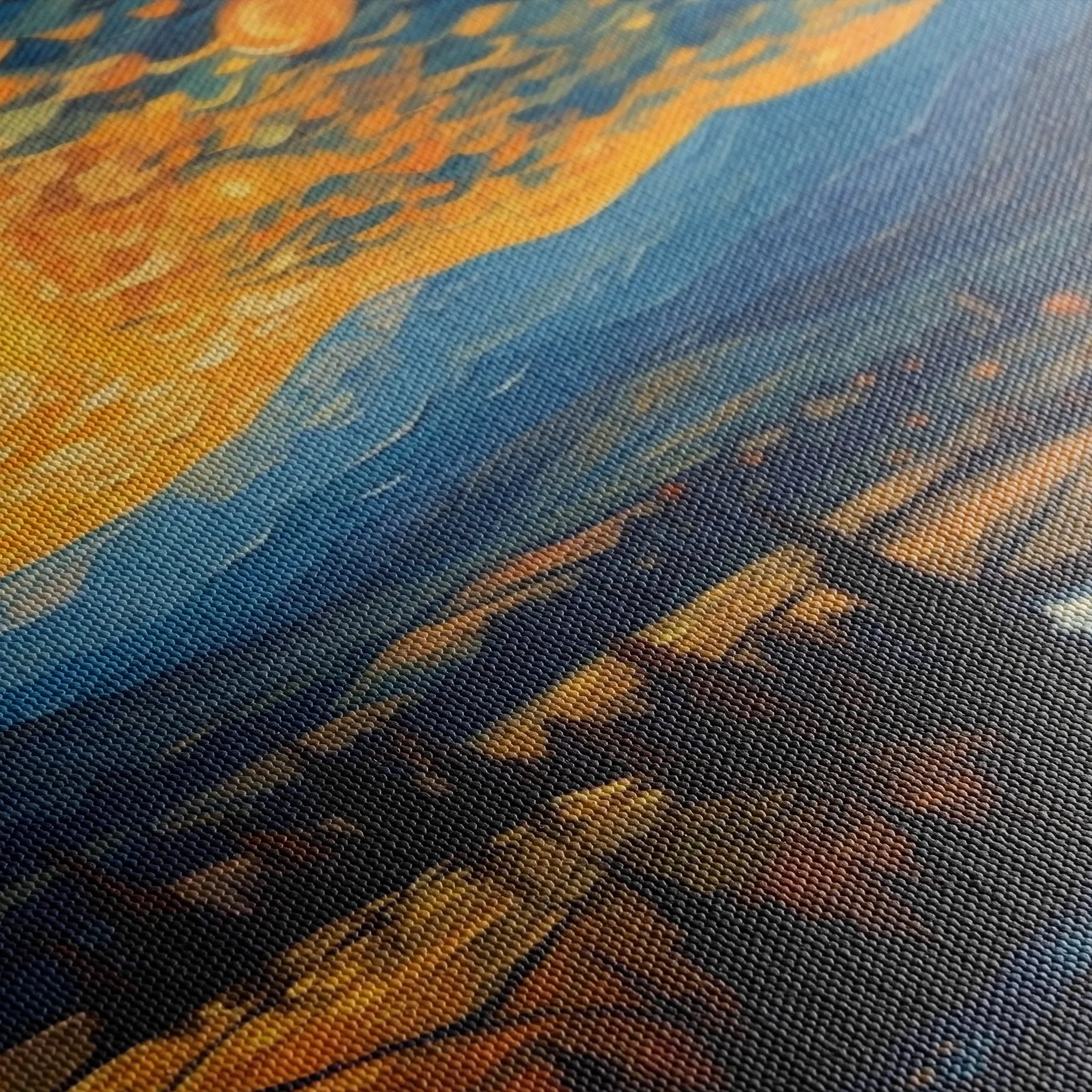 Landscape 050 Canvas Art 18" x 24" / 45 x 60 cm / Black