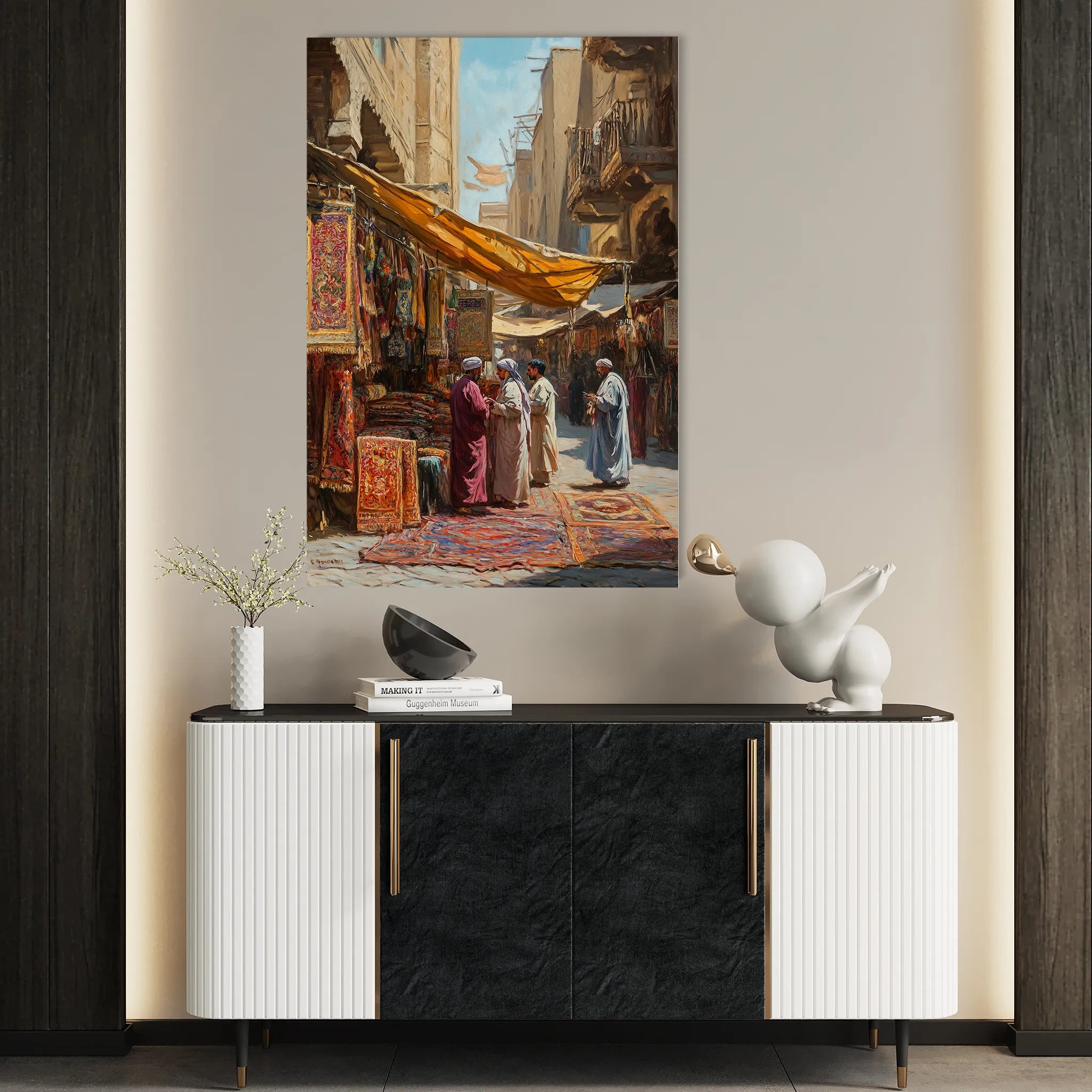 Orientalist 050 Canvas Art 18" x 24" / 45 x 60 cm / Black