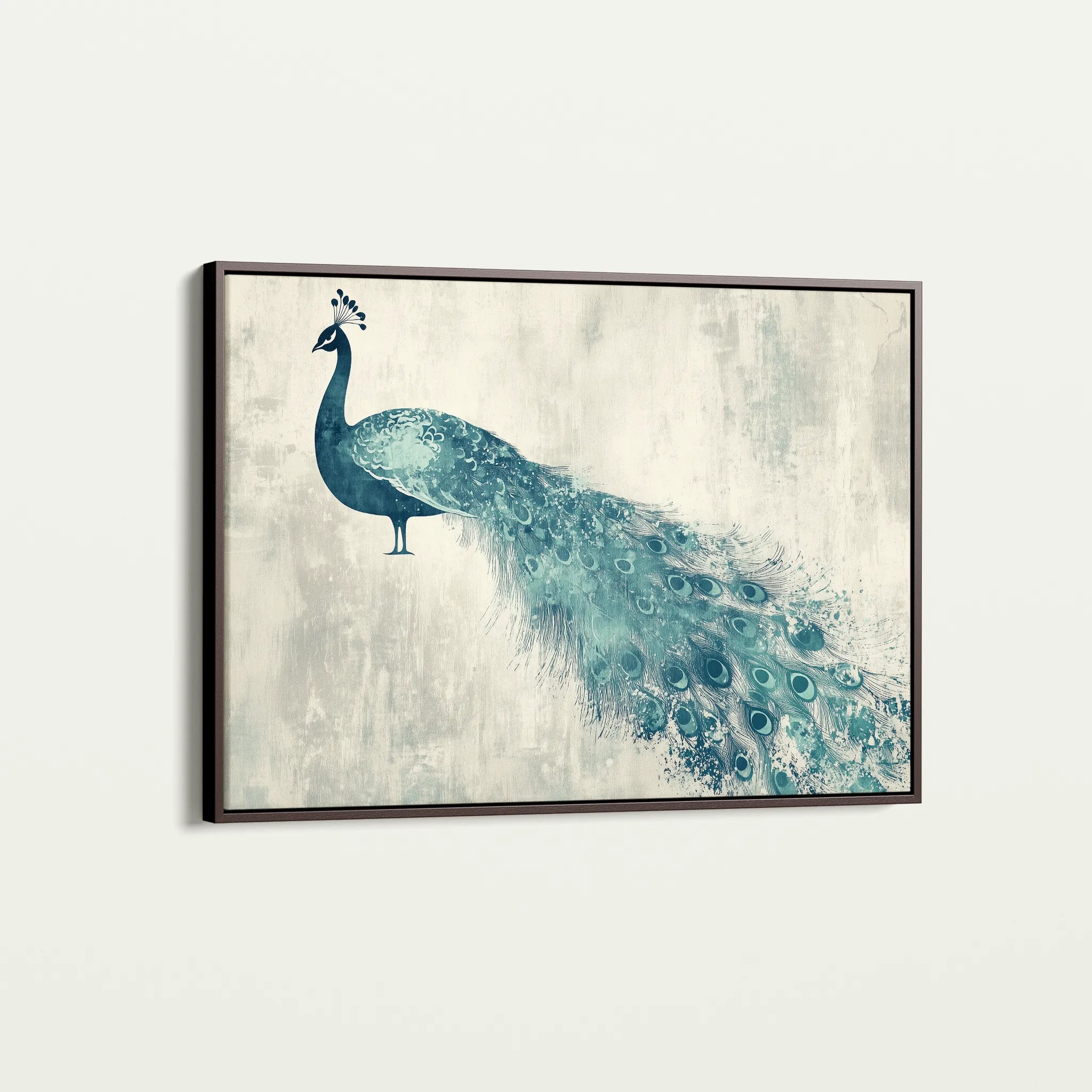 Animals 051 Canvas Art 18" x 24" / 45 x 60 cm / Black