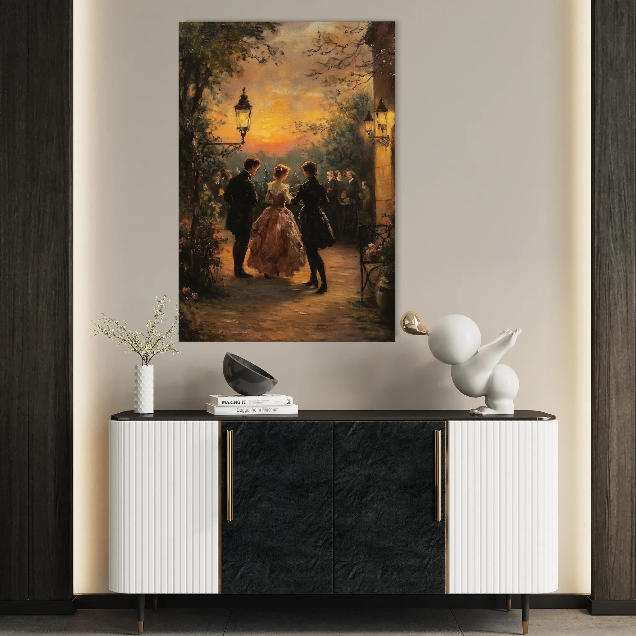 Classic 051 Canvas Art 18" x 24" / 45 x 60 cm / Black
