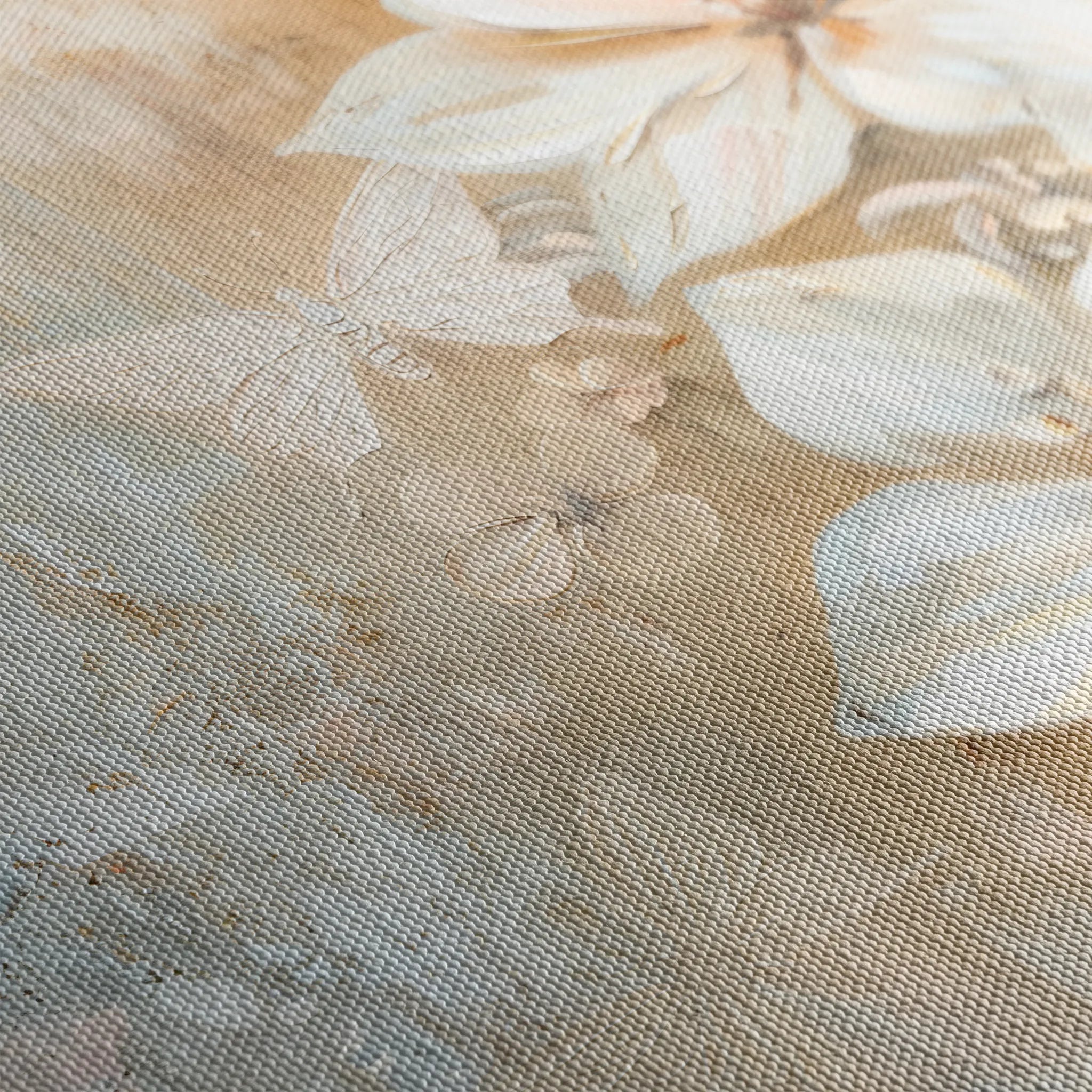 Floral 051 Canvas Art 18" x 24" / 45 x 60 cm / Black