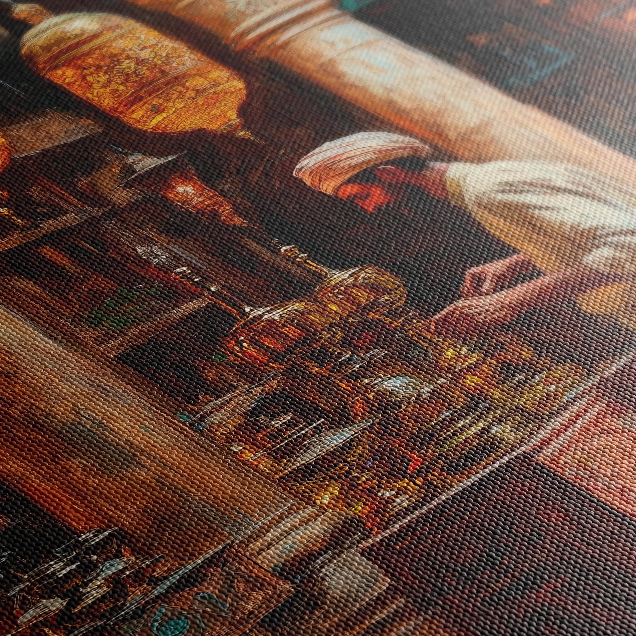 Orientalist 051 Canvas Art 18" x 24" / 45 x 60 cm / Black