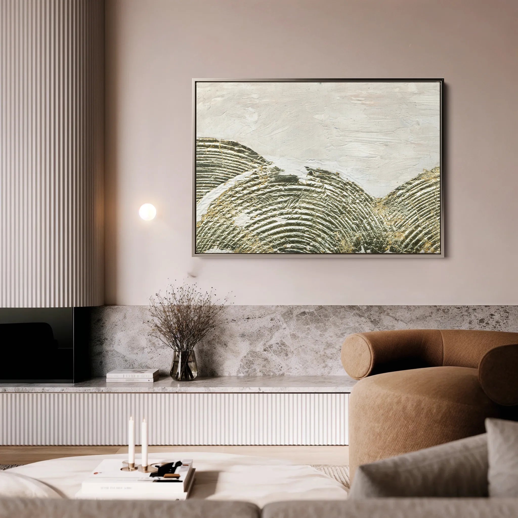 Abstract 052 Canvas Art 18" x 24" / 45 x 60 cm / Black