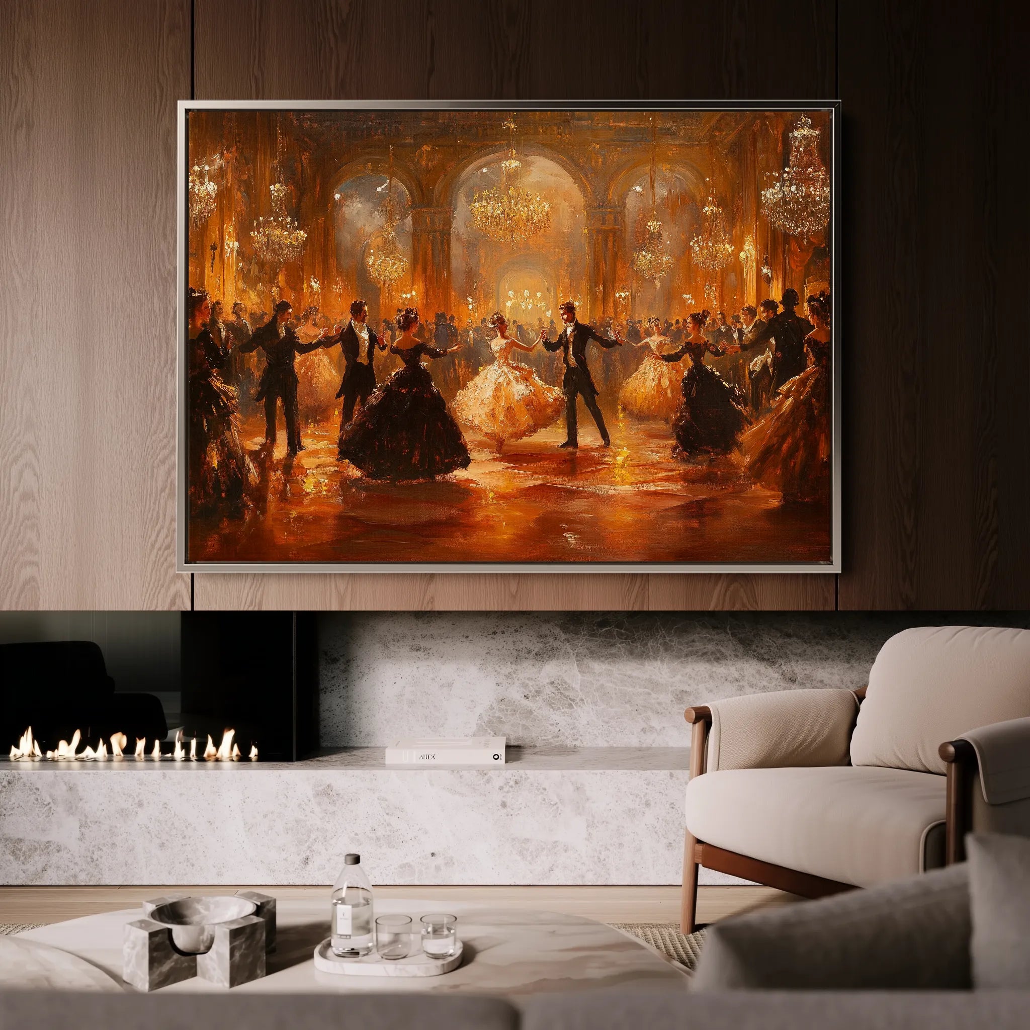 Classic 052 Canvas Art 18" x 24" / 45 x 60 cm / Black