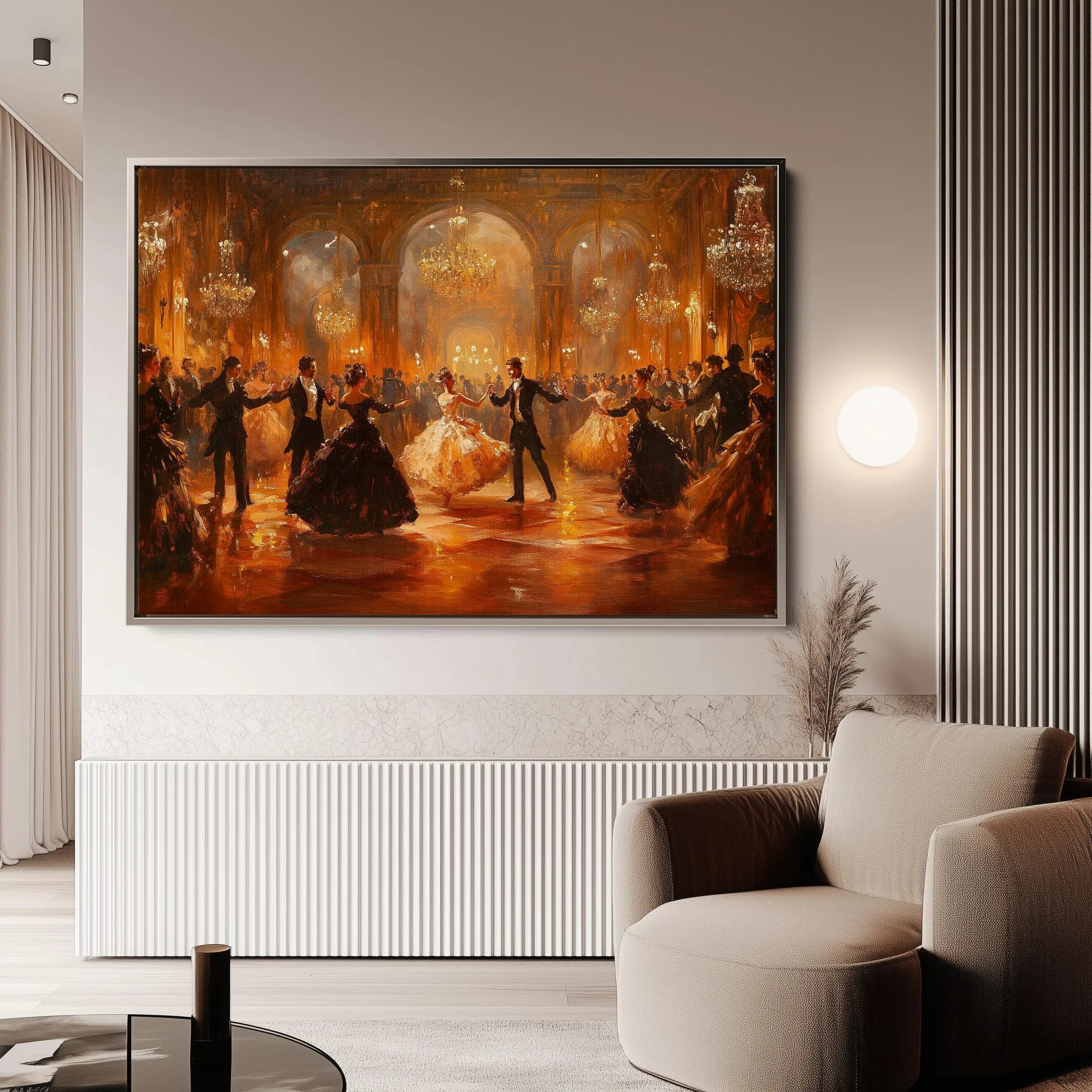 Classic 052 Canvas Art 18" x 24" / 45 x 60 cm / Black