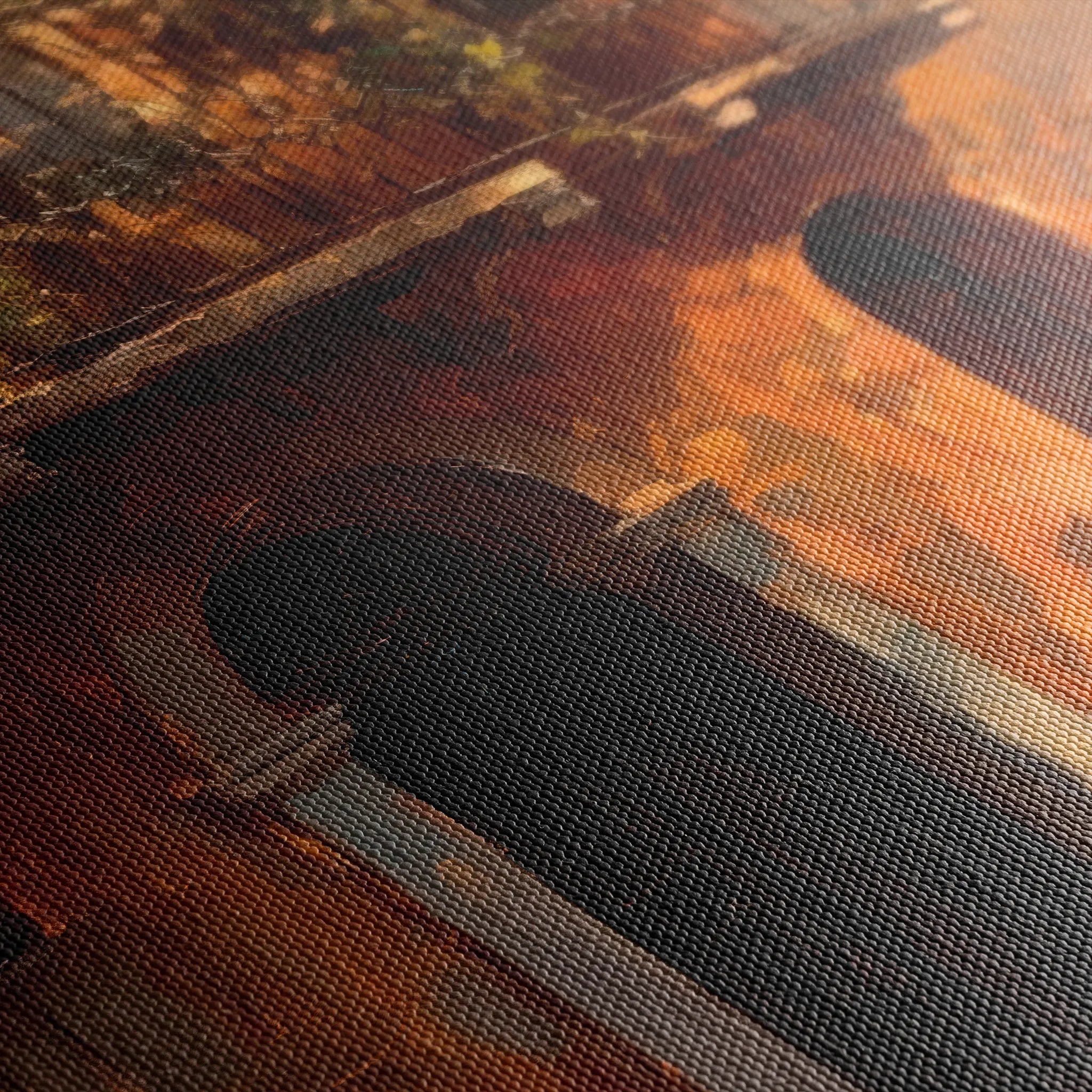 Landscape 052 Canvas Art 18" x 24" / 45 x 60 cm / Black