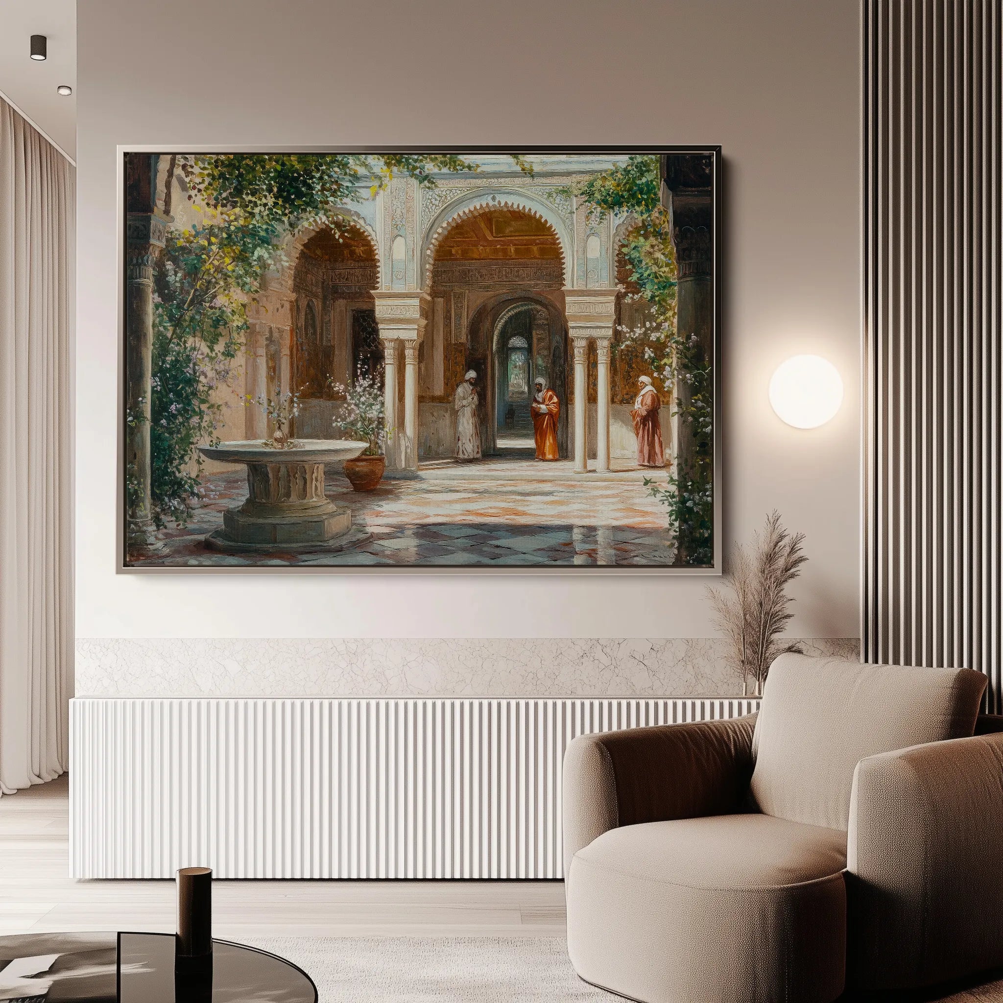 Orientalist 052 Canvas Art 18" x 24" / 45 x 60 cm / Black