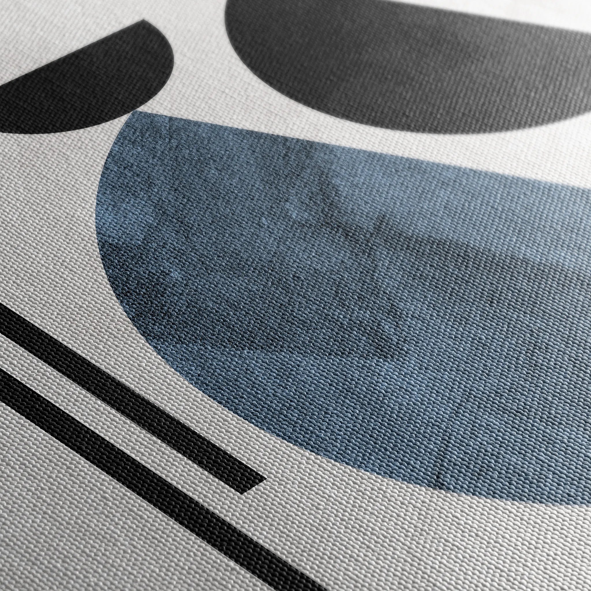 Abstract 053 Canvas Art 18" x 24" / 45 x 60 cm / Black