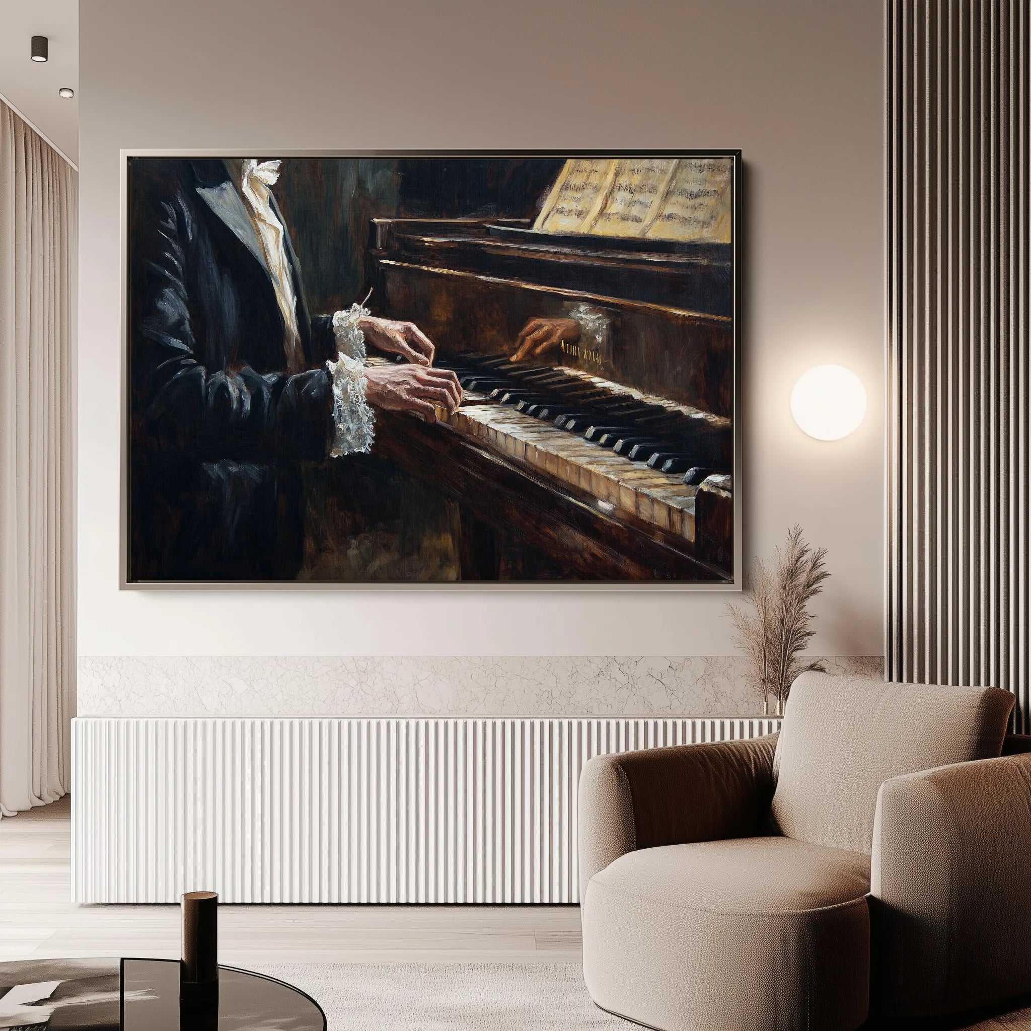 Classic 053 Canvas Art 18" x 24" / 45 x 60 cm / Black