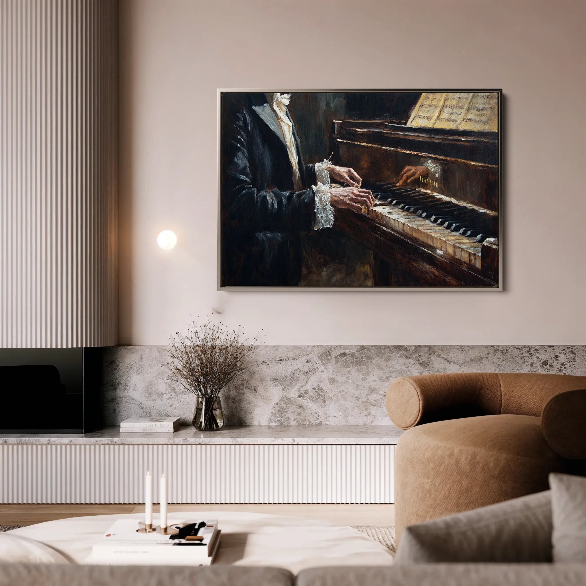 Classic 053 Canvas Art 18" x 24" / 45 x 60 cm / Black