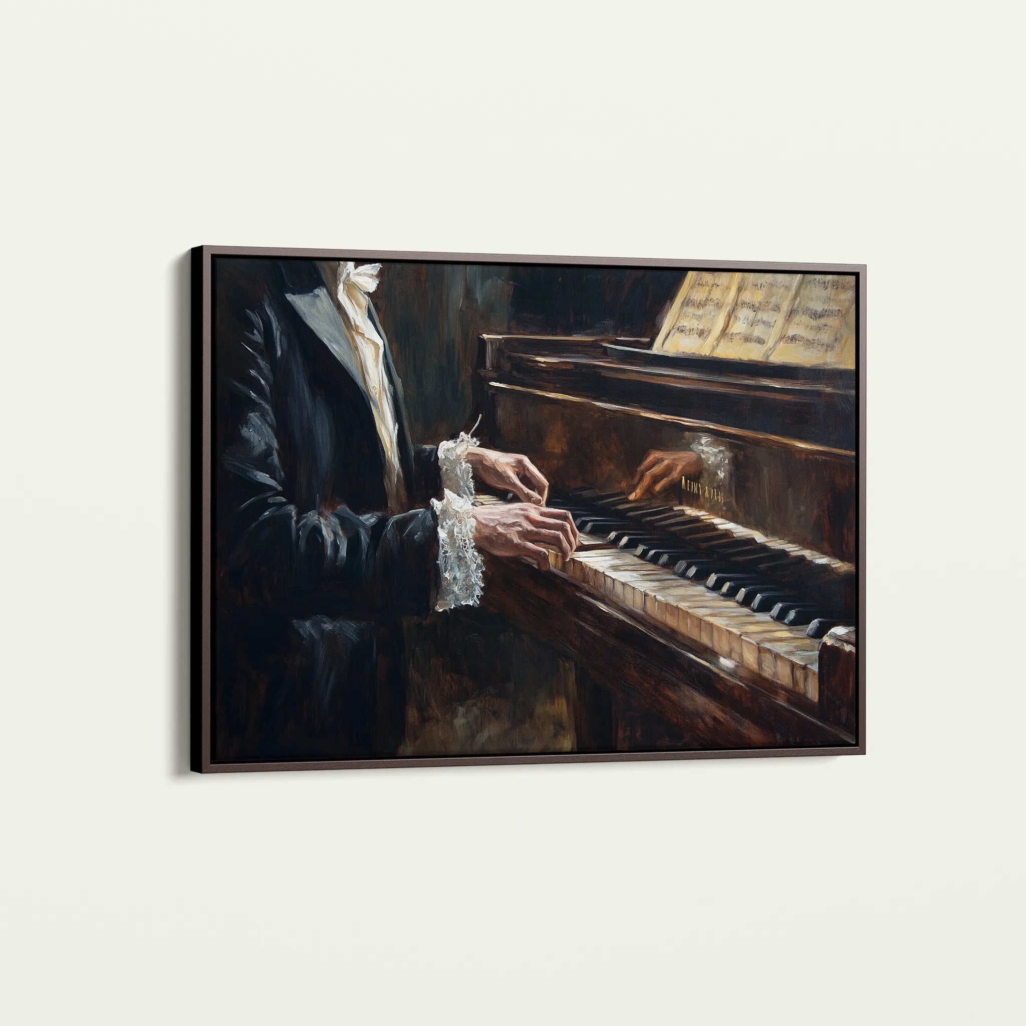 Classic 053 Canvas Art 18" x 24" / 45 x 60 cm / Black