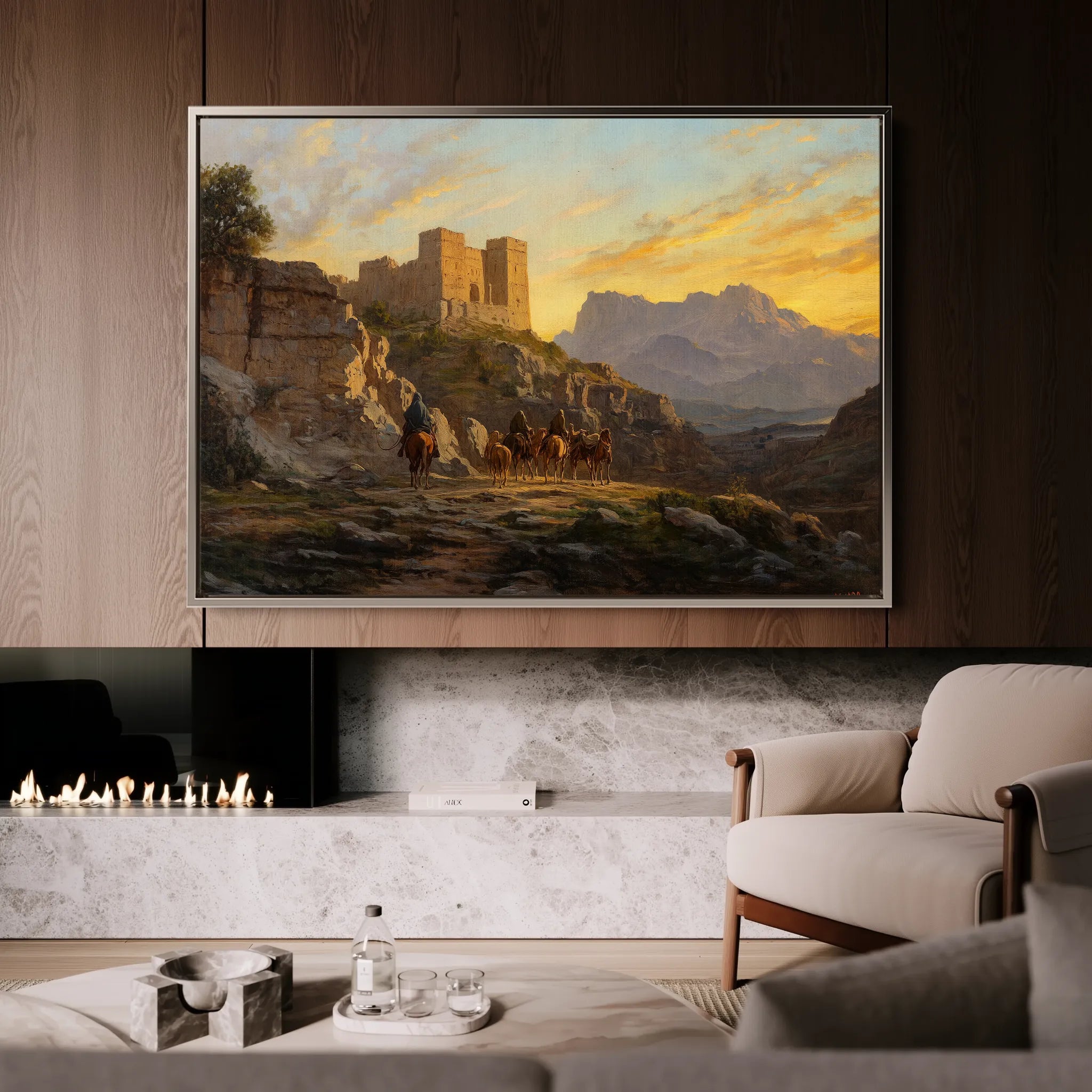 Orientalist 053 Canvas Art 18" x 24" / 45 x 60 cm / Black