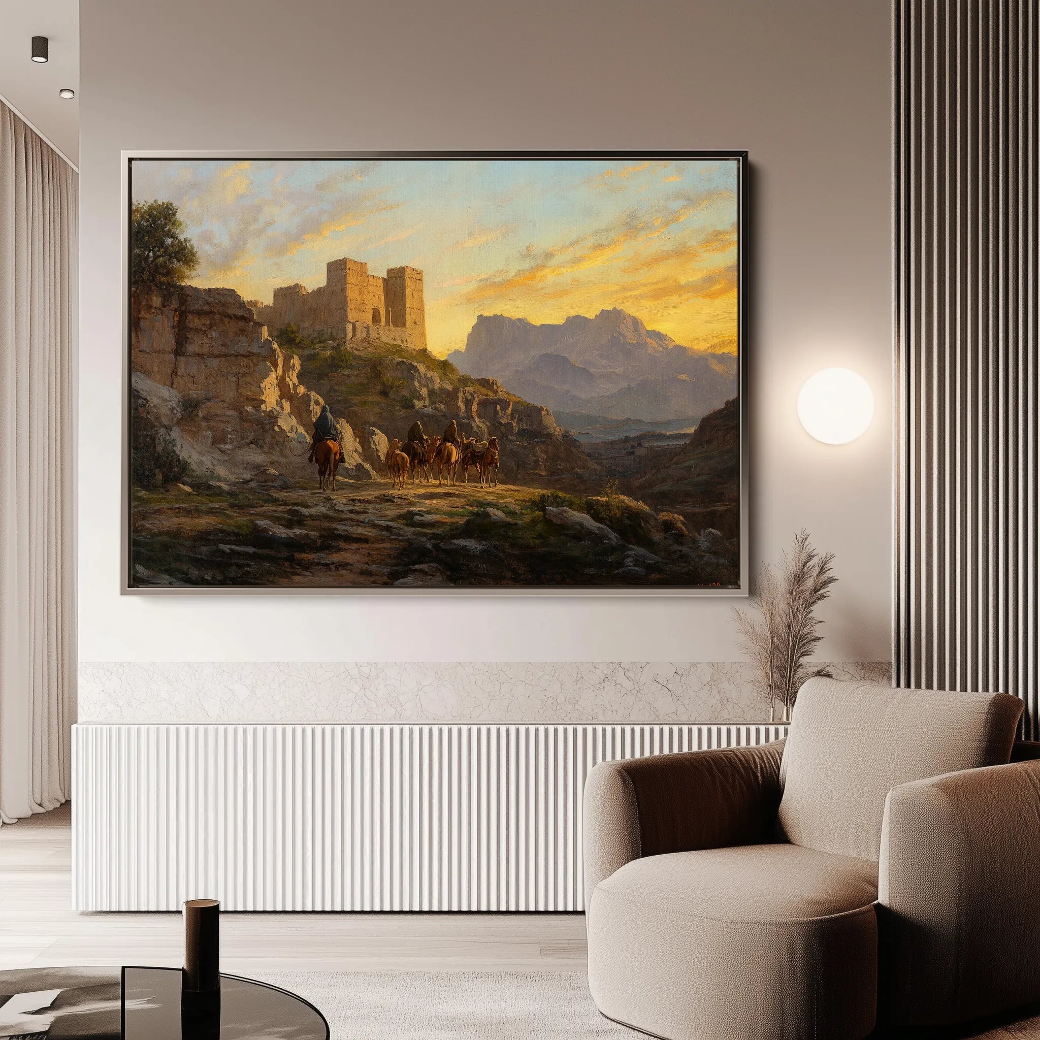 Orientalist 053 Canvas Art 18" x 24" / 45 x 60 cm / Black