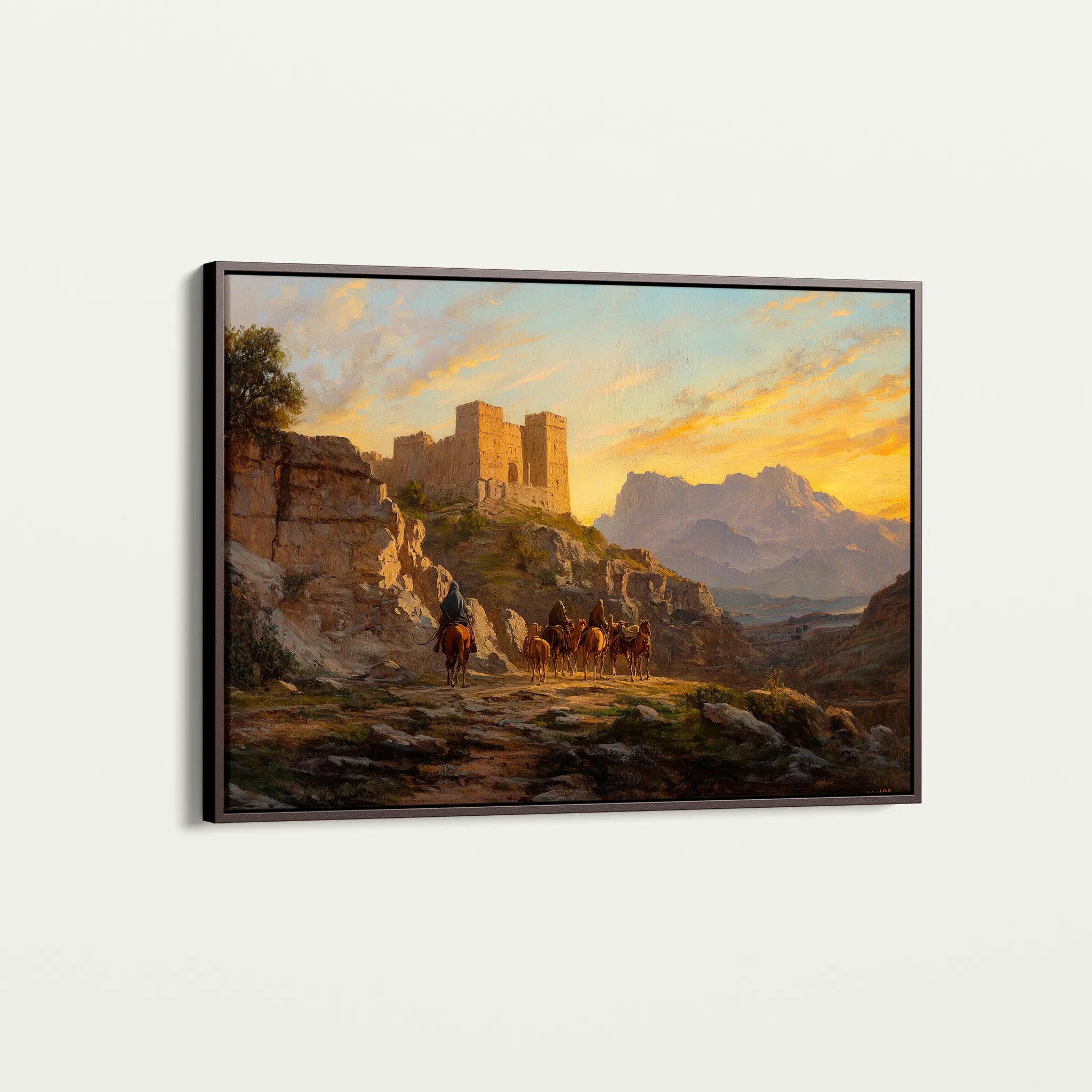 Orientalist 053 Canvas Art 18" x 24" / 45 x 60 cm / Black