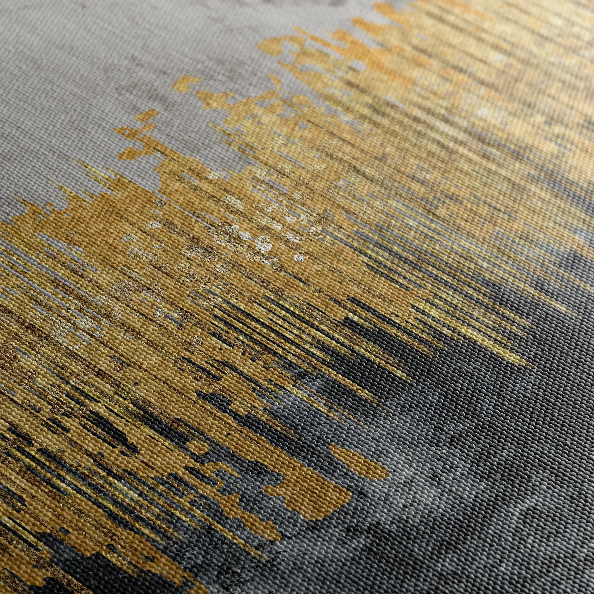 Abstract 054 Canvas Art 18" x 24" / 45 x 60 cm / Black