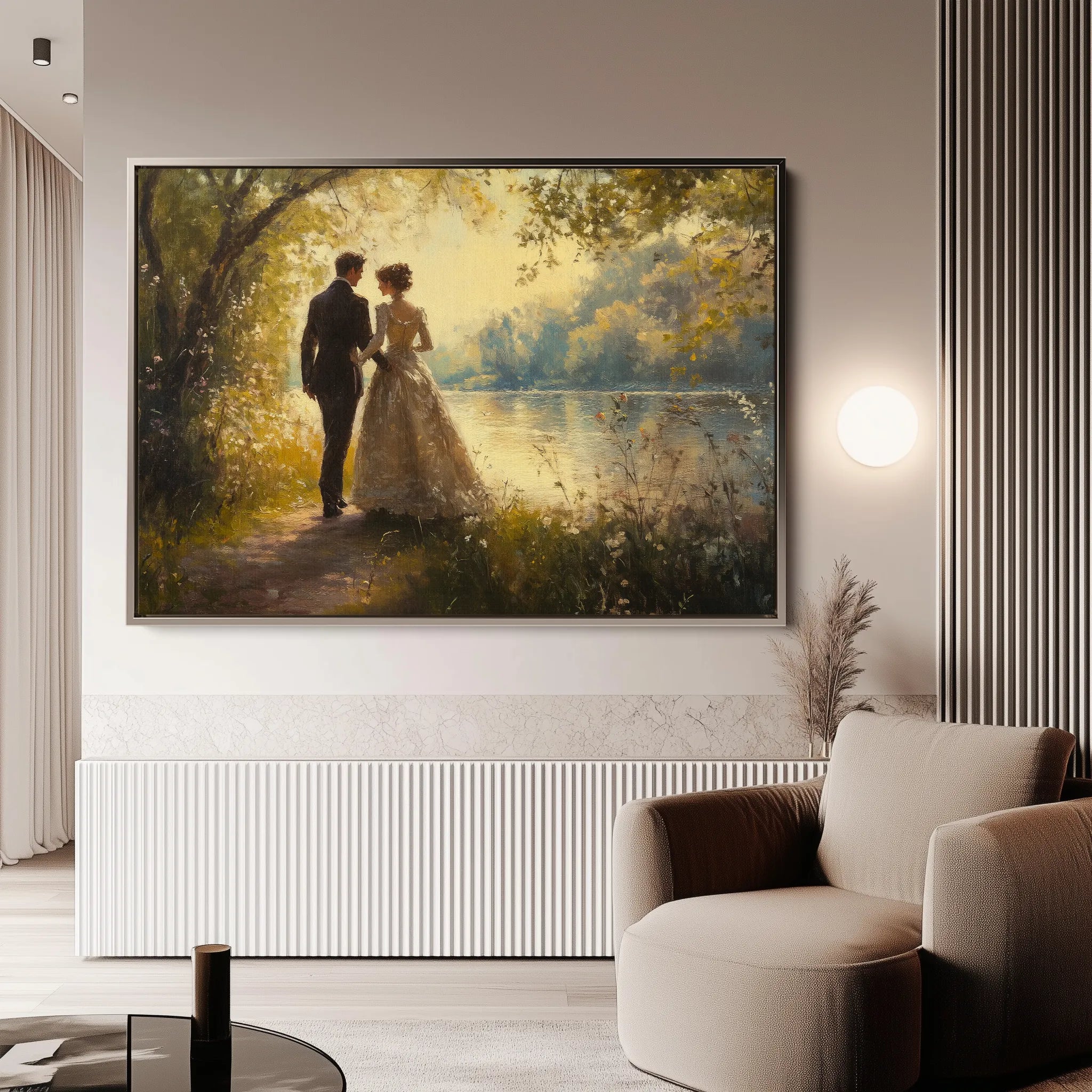 Classic 054 Canvas Art 18" x 24" / 45 x 60 cm / Black