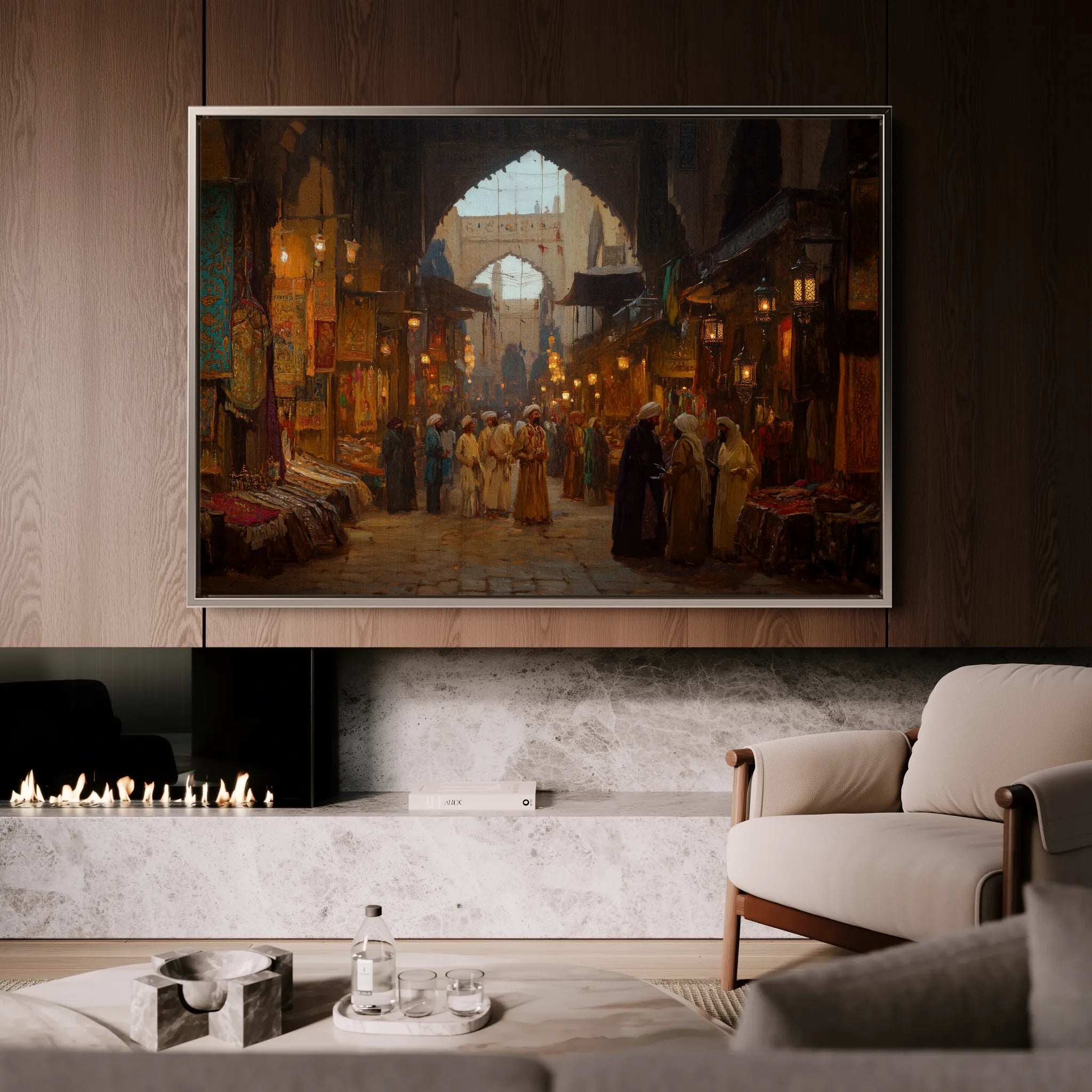 Orientalist 054 Canvas Art 18" x 24" / 45 x 60 cm / Black