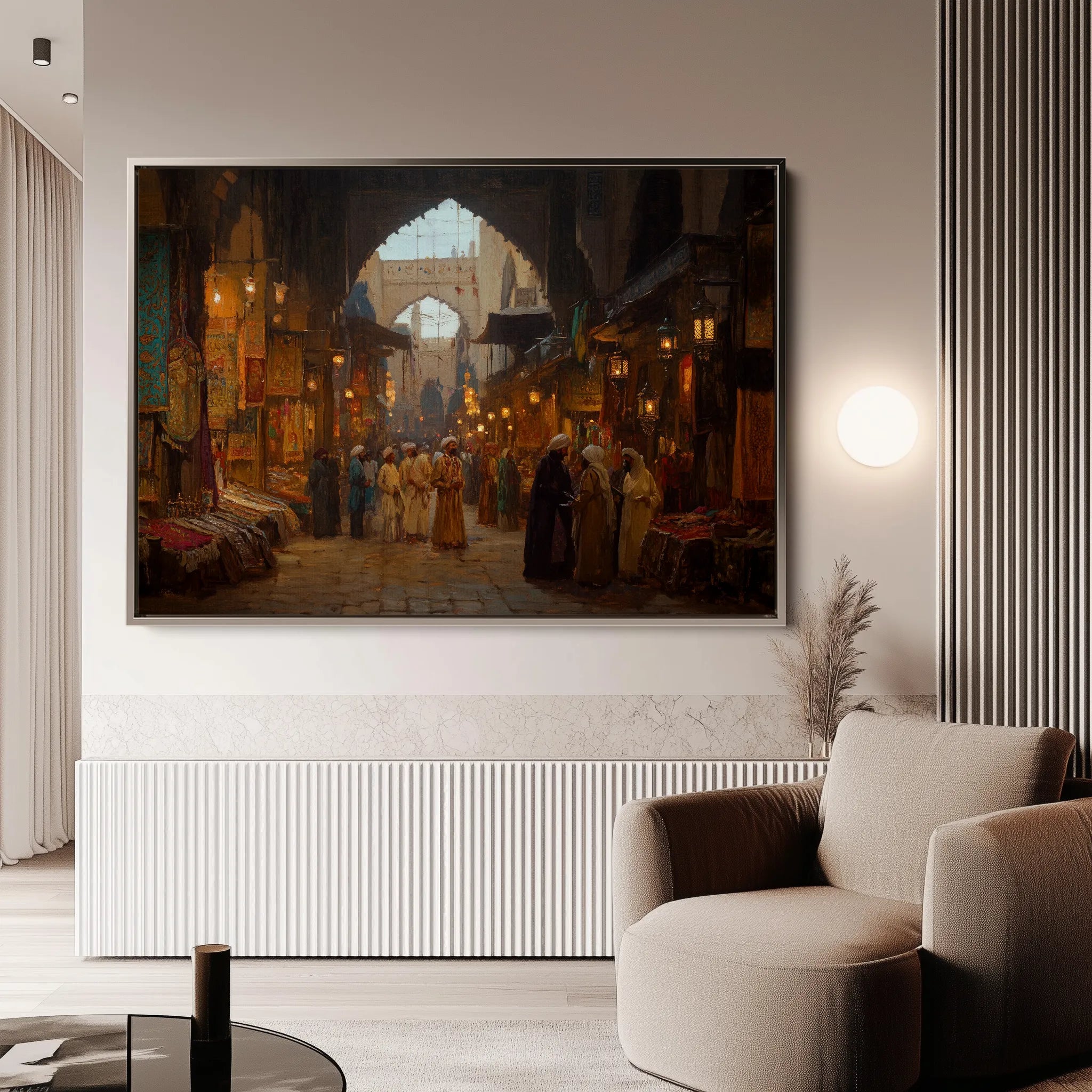 Orientalist 054 Canvas Art 18" x 24" / 45 x 60 cm / Black