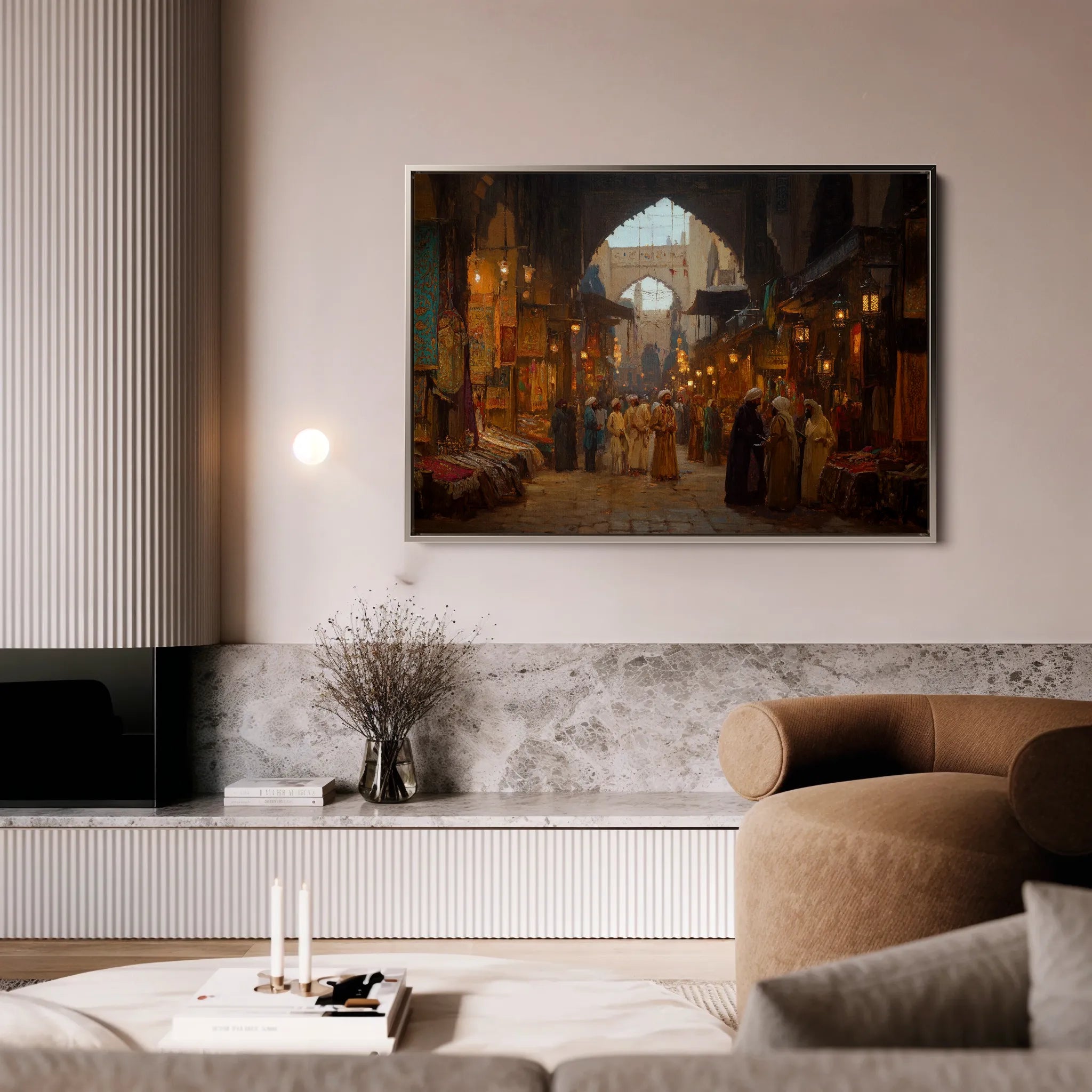 Orientalist 054 Canvas Art 18" x 24" / 45 x 60 cm / Black