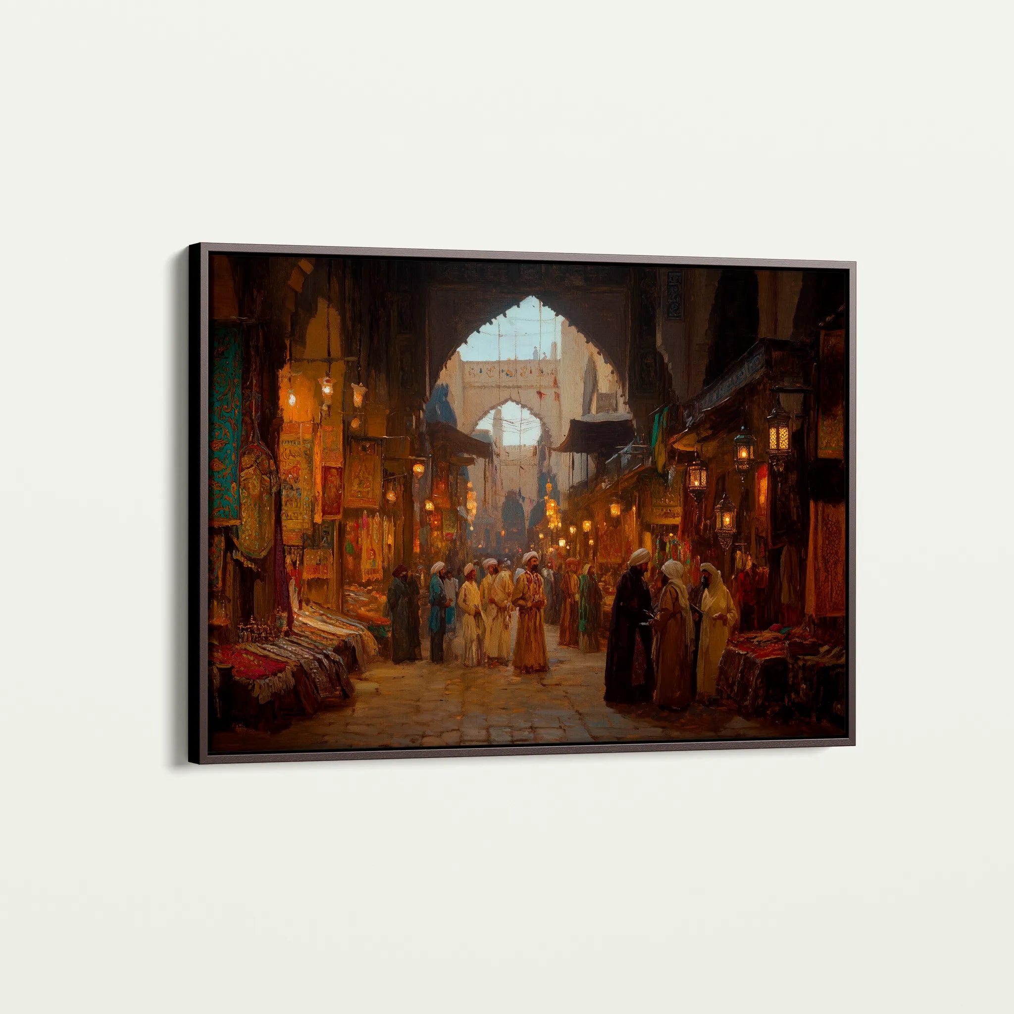 Orientalist 054 Canvas Art 18" x 24" / 45 x 60 cm / Black